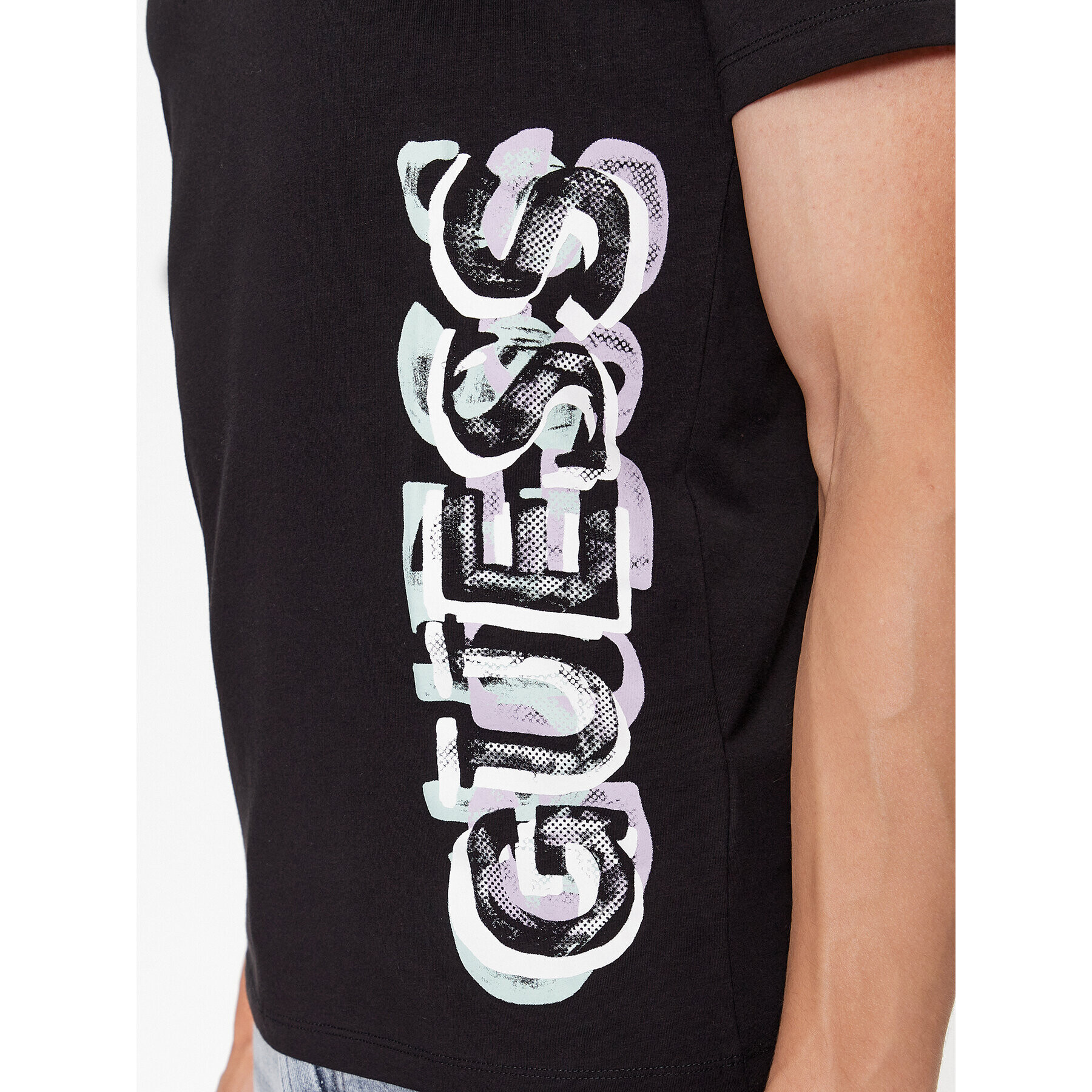 Guess Tricou M3BI73 J1314 Negru Slim Fit - Pled.ro