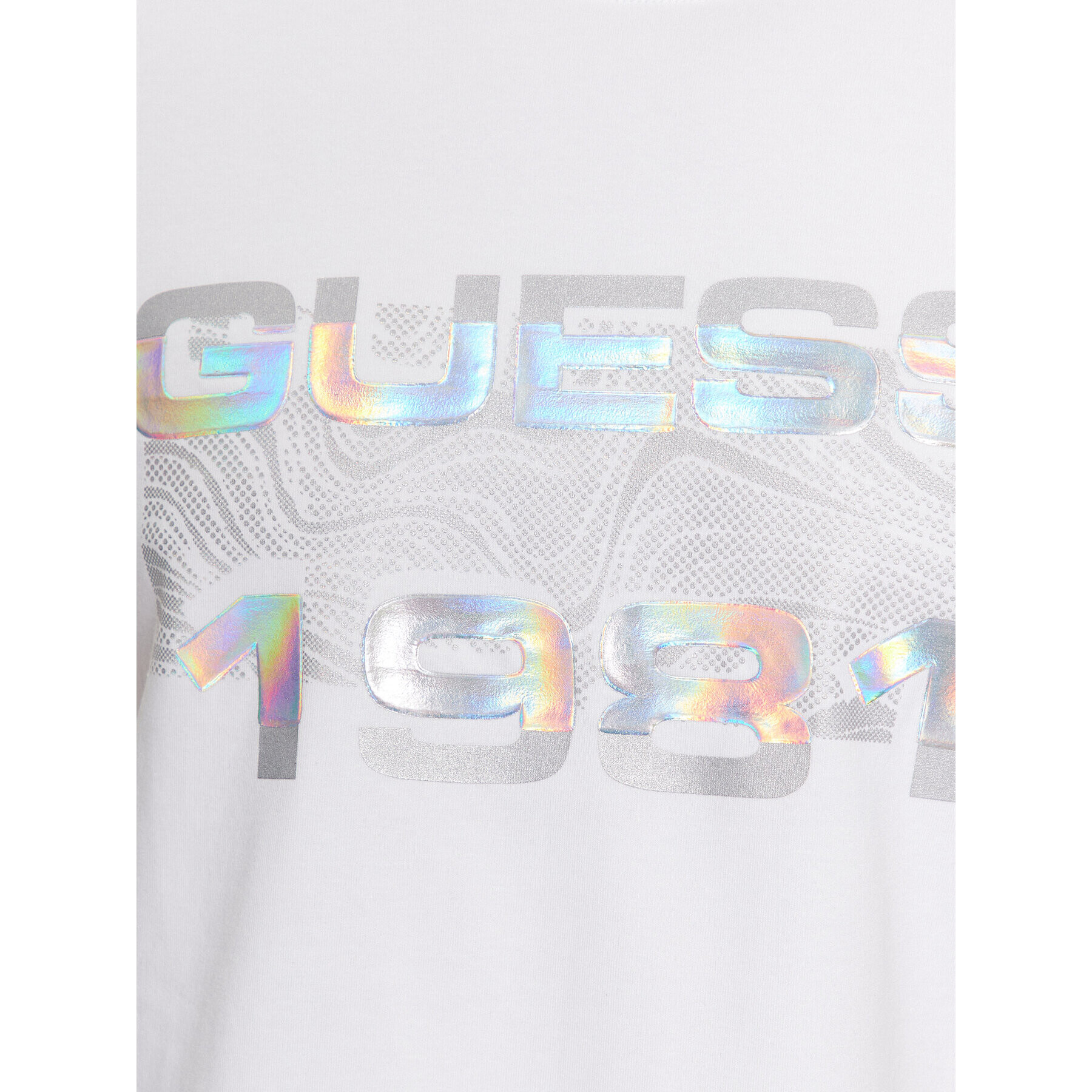 Guess Tricou M3BI77 J1314 Alb Slim Fit - Pled.ro