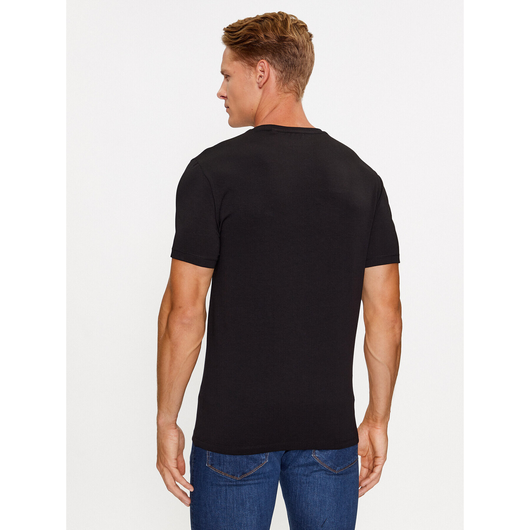 Guess Tricou M3BI77 J1314 Negru Slim Fit - Pled.ro