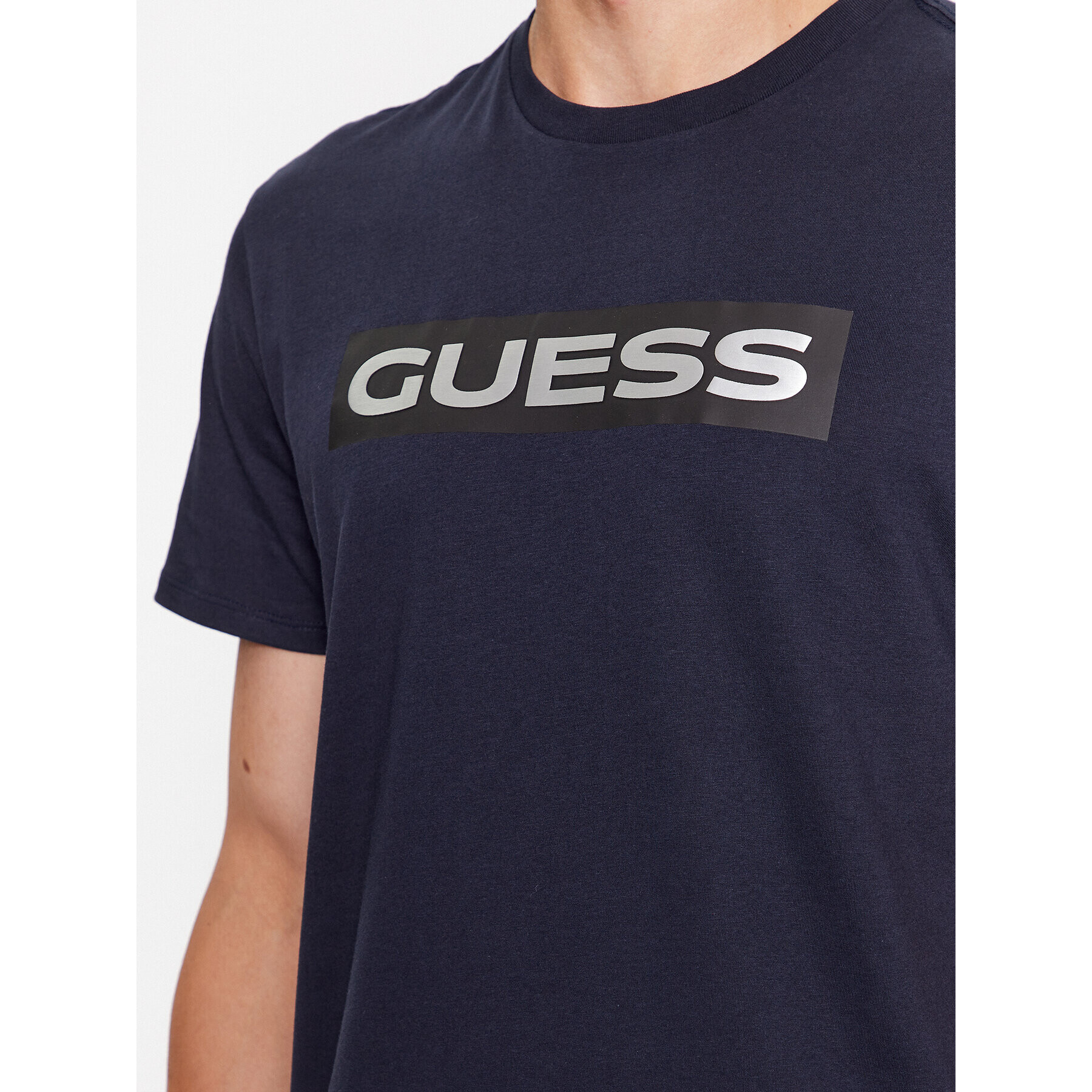 Guess Tricou M3BI80 K9RM1 Albastru Regular Fit - Pled.ro