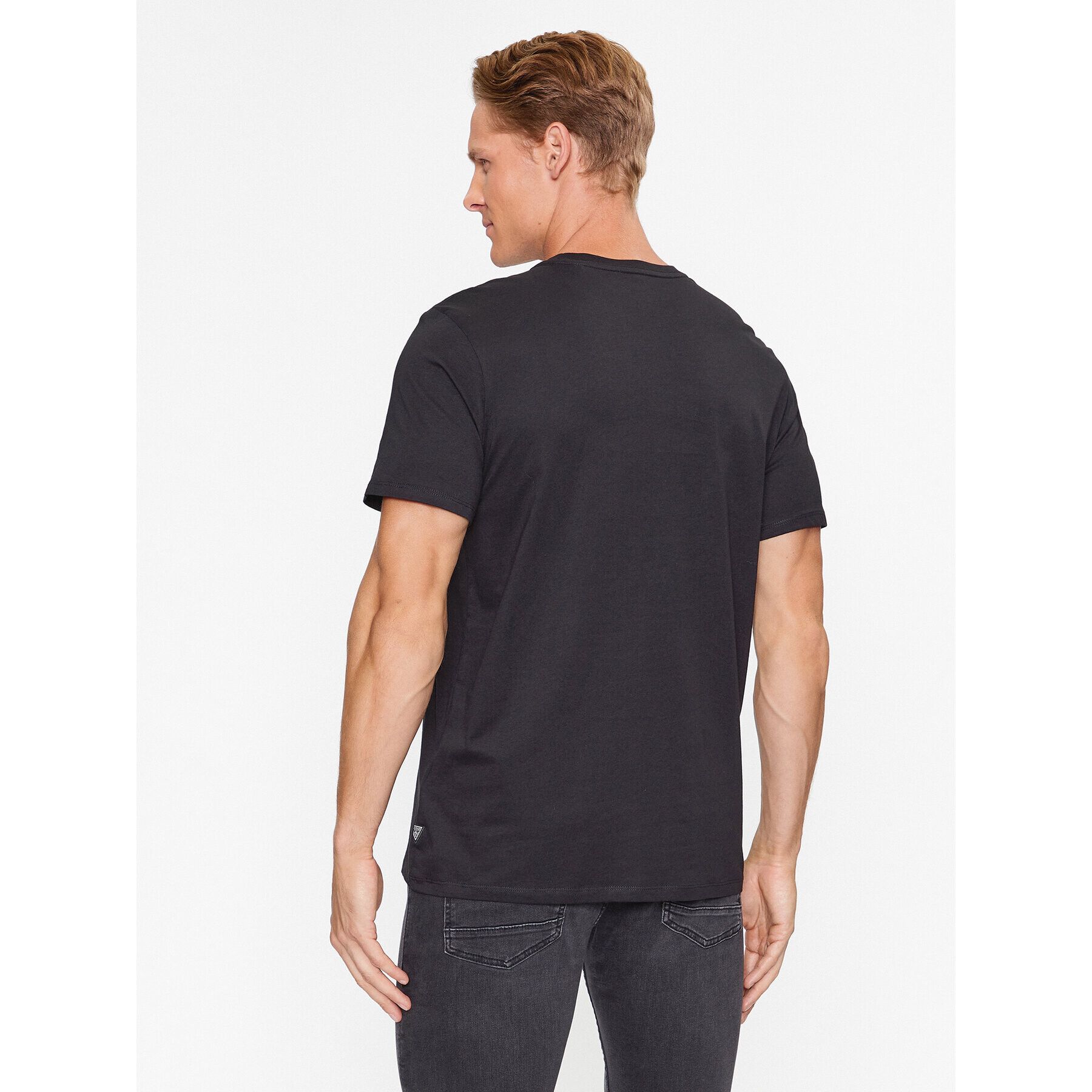 Guess Tricou M3BI81 K9RM1 Negru Slim Fit - Pled.ro