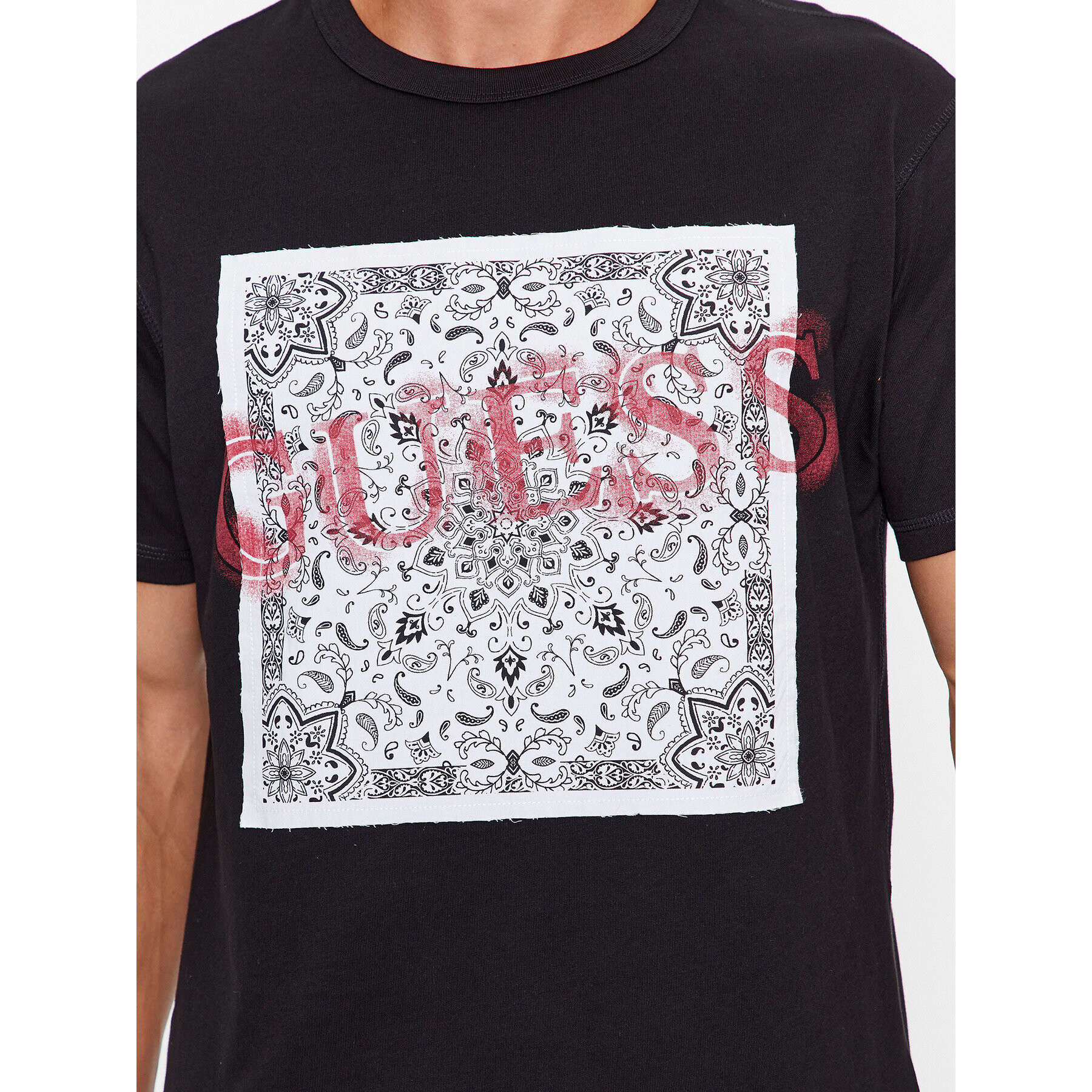 Guess Tricou M3BI84 K8FQ4 Negru Regular Fit - Pled.ro