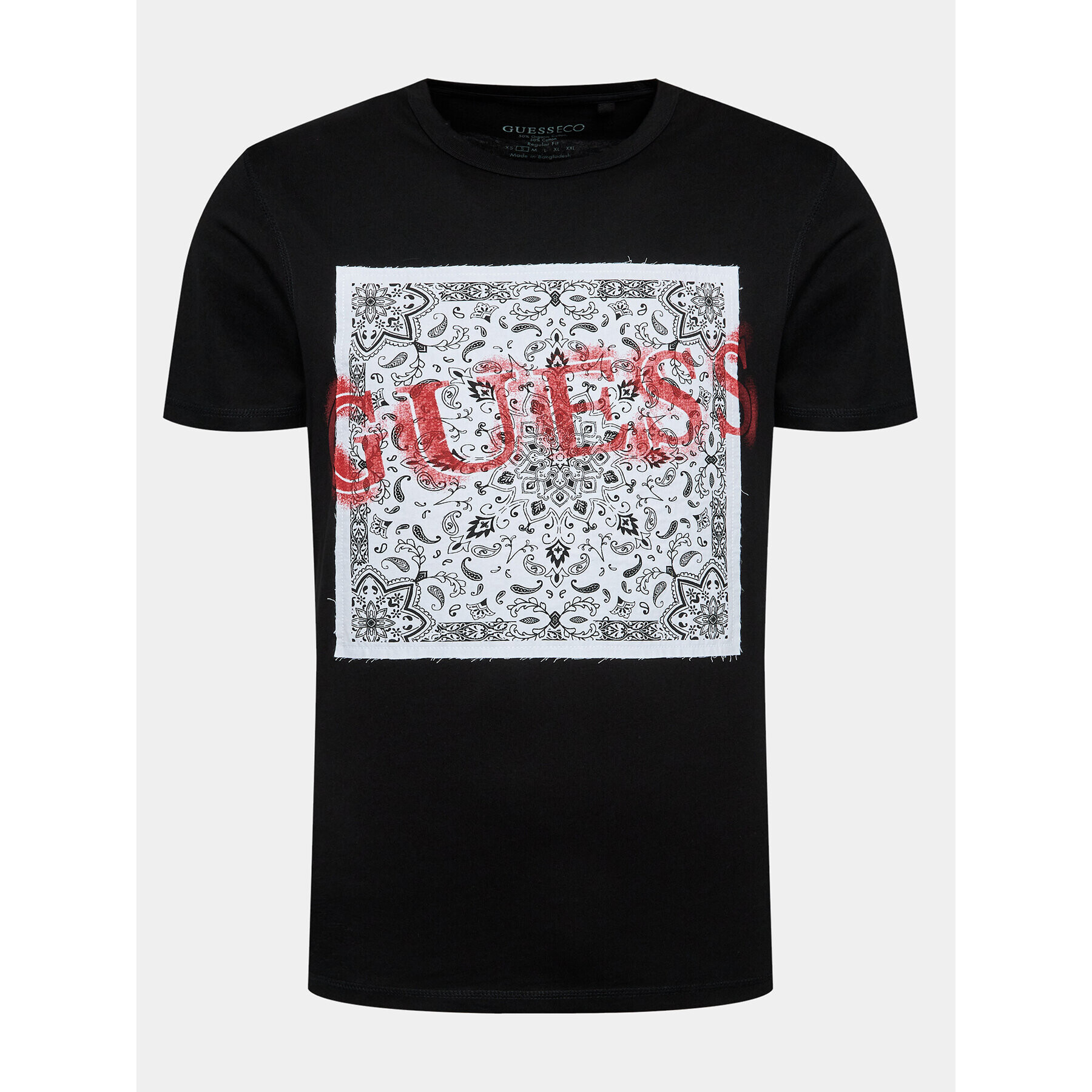 Guess Tricou M3BI84 K8FQ4 Negru Regular Fit - Pled.ro