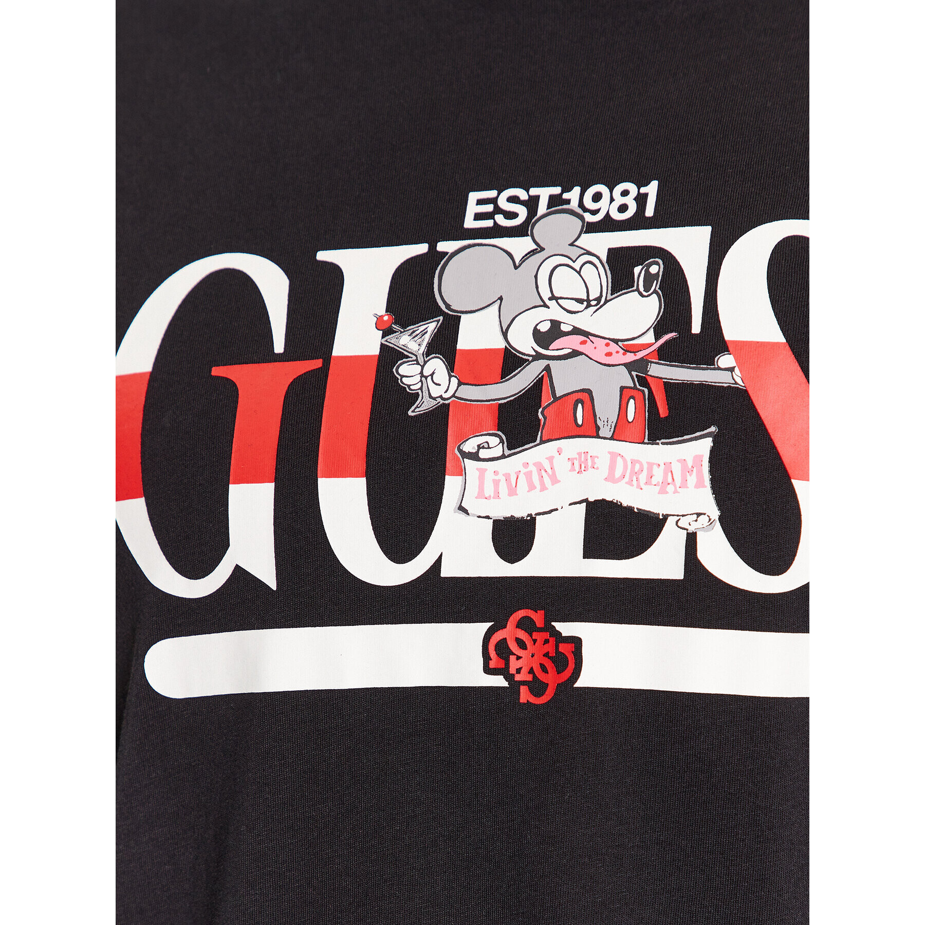 Guess Tricou M3BI85 K9RM1 Negru Regular Fit - Pled.ro