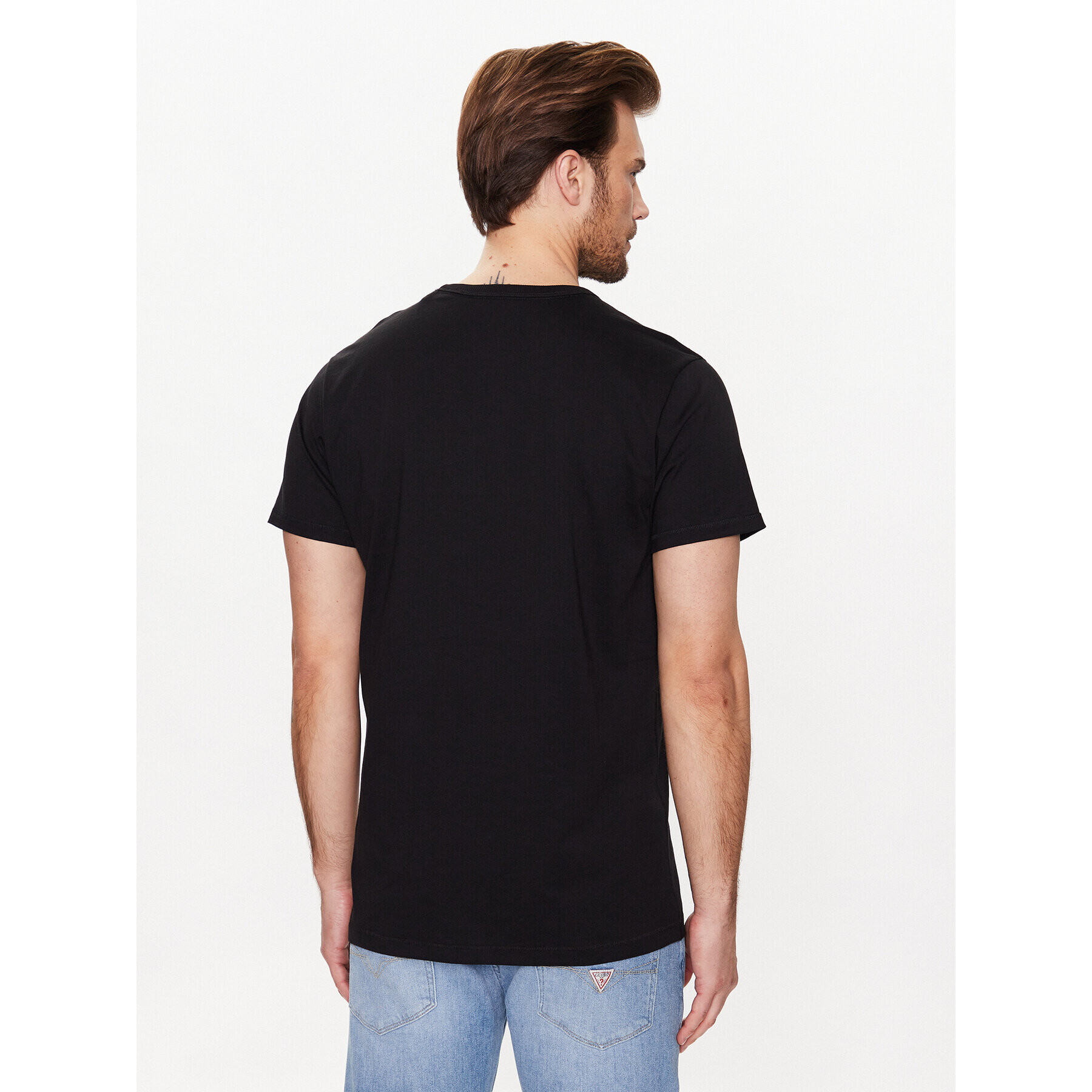 Guess Tricou M3GI15 K8FQ4 Negru Regular Fit - Pled.ro