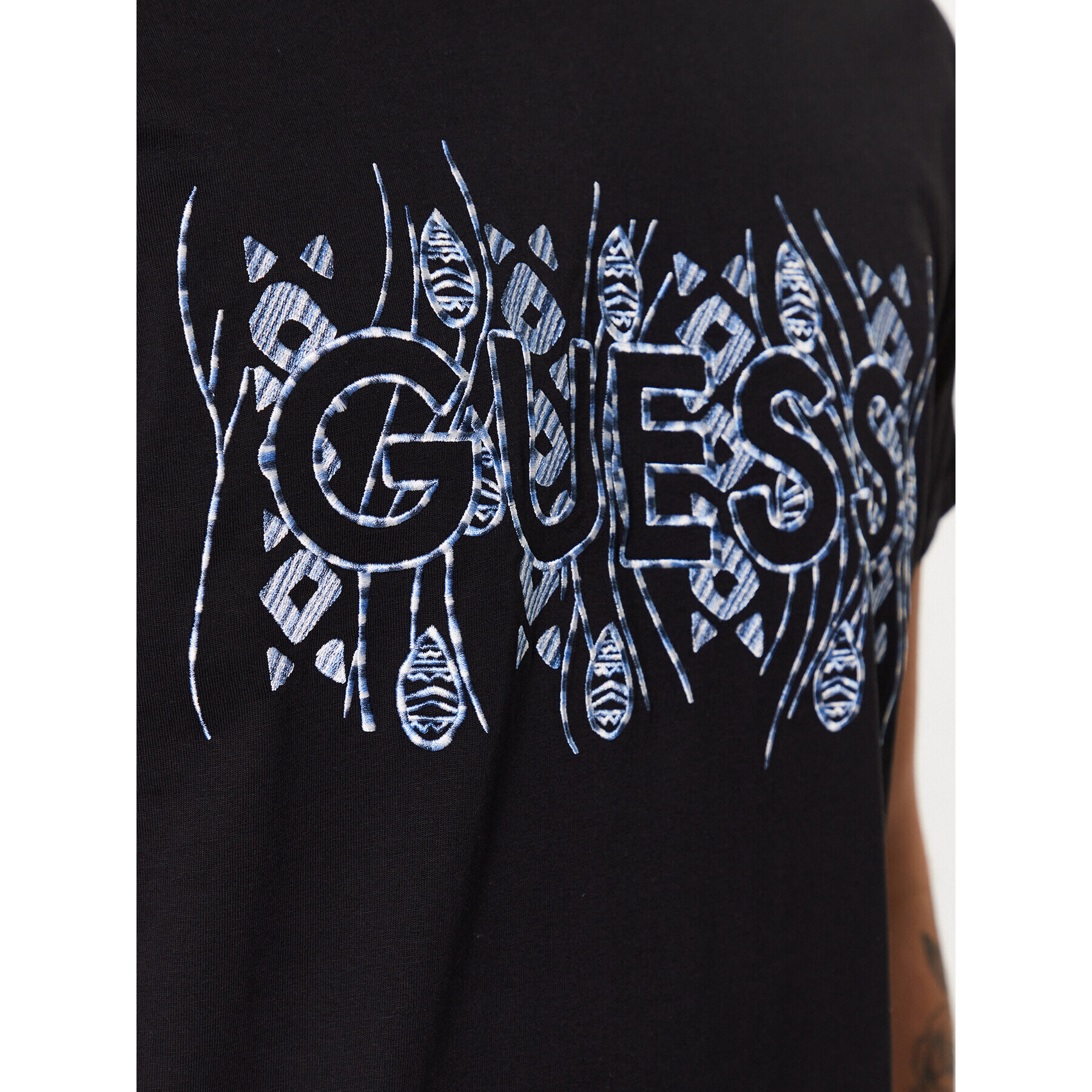 Guess Tricou M3GI15 K8FQ4 Negru Regular Fit - Pled.ro