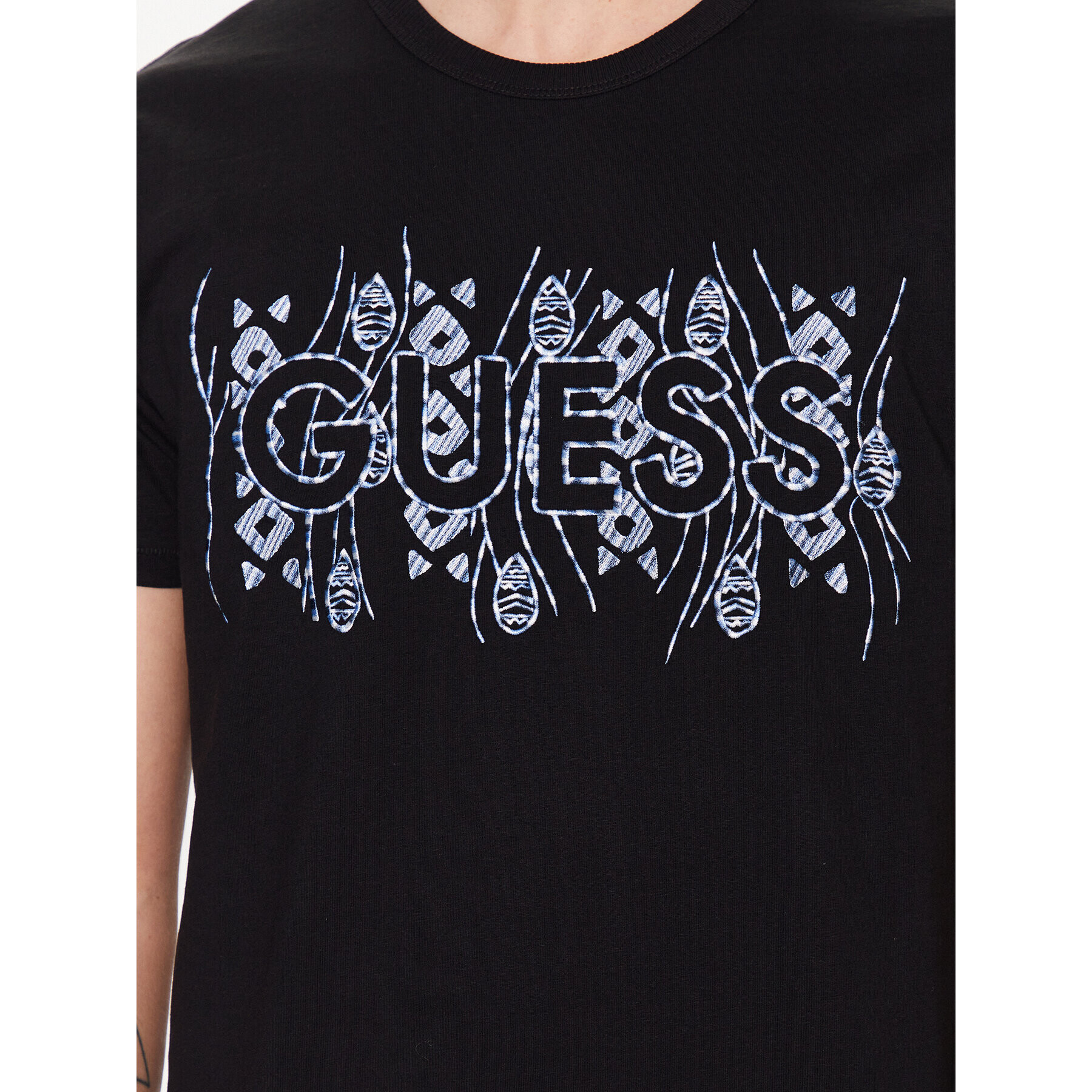 Guess Tricou M3GI15 K8FQ4 Negru Regular Fit - Pled.ro