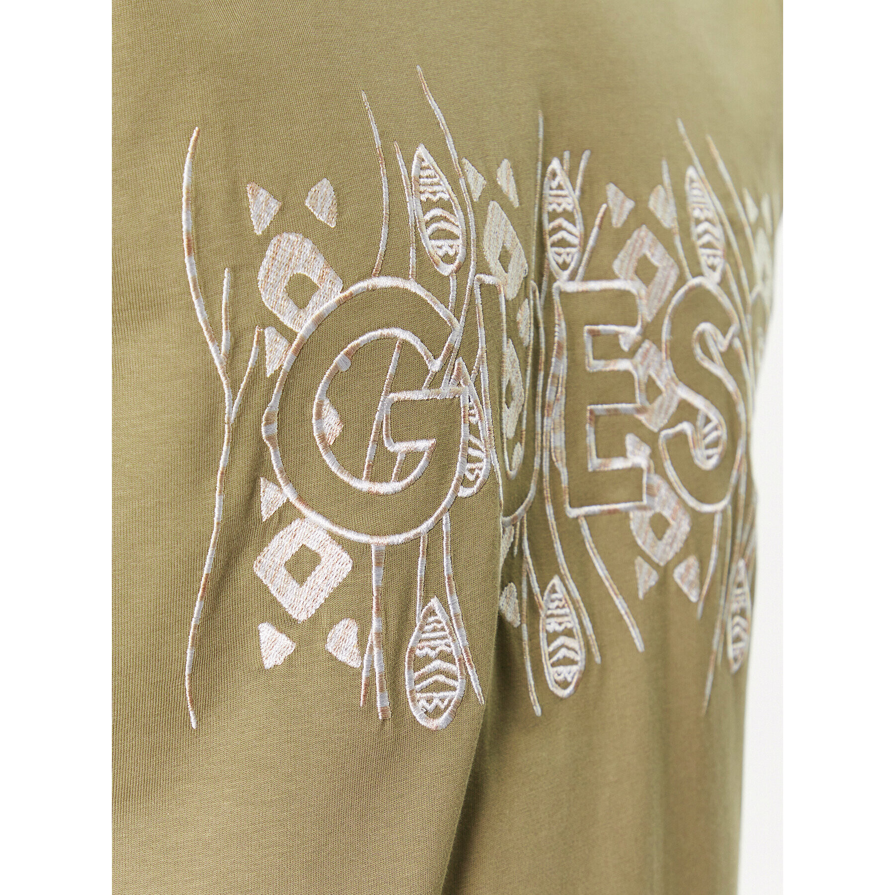 Guess Tricou M3GI15 K8FQ4 Verde Regular Fit - Pled.ro