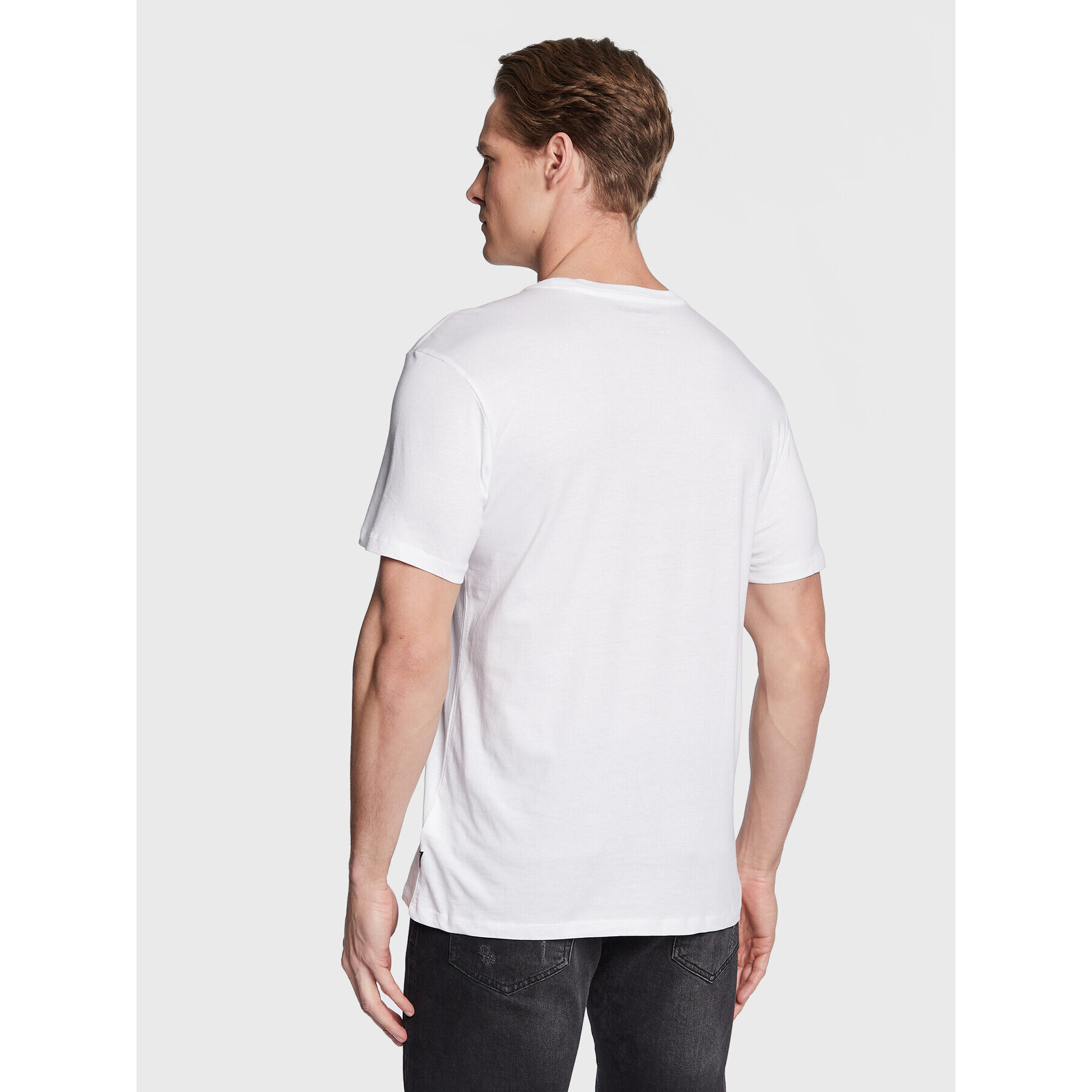 Guess Tricou M3GI56 K9RM3 Alb Slim Fit - Pled.ro