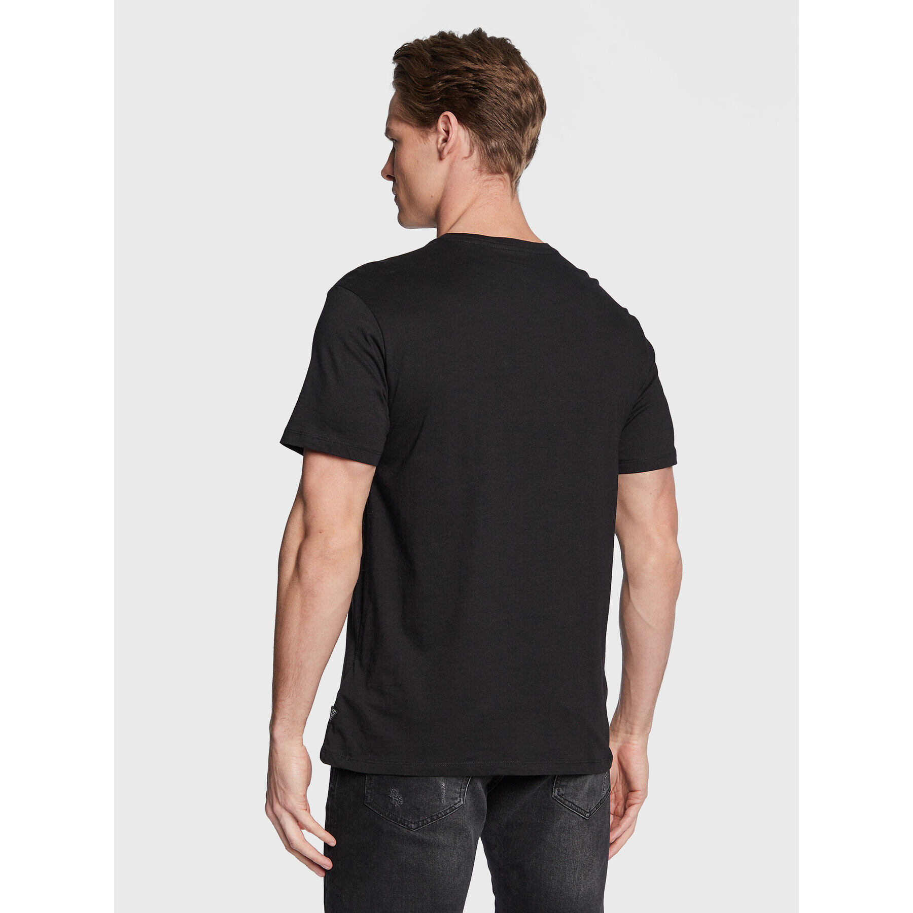 Guess Tricou M3GI56 K9RM3 Negru Slim Fit - Pled.ro