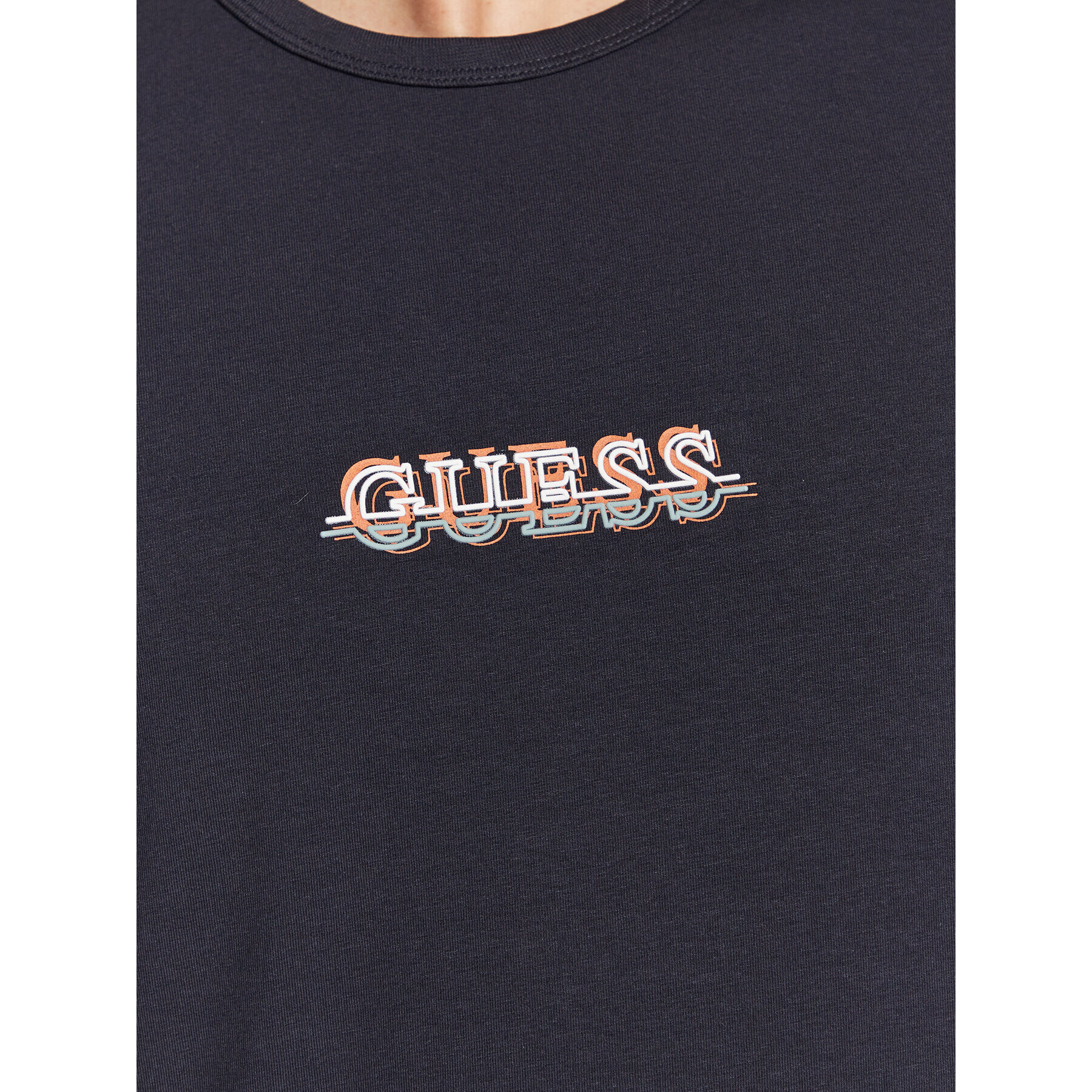 Guess Tricou M3RI11 J1314 Bleumarin Slim Fit - Pled.ro