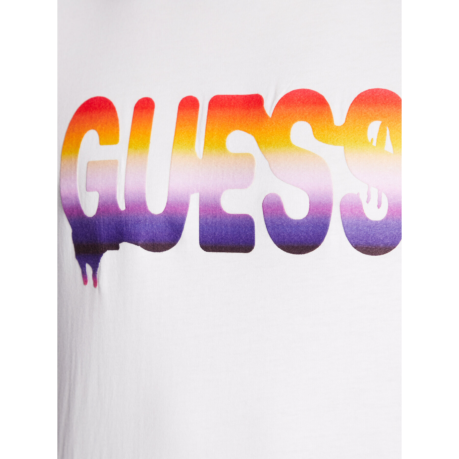 Guess Tricou M3RI52 KBDK0 Alb Slim Fit - Pled.ro