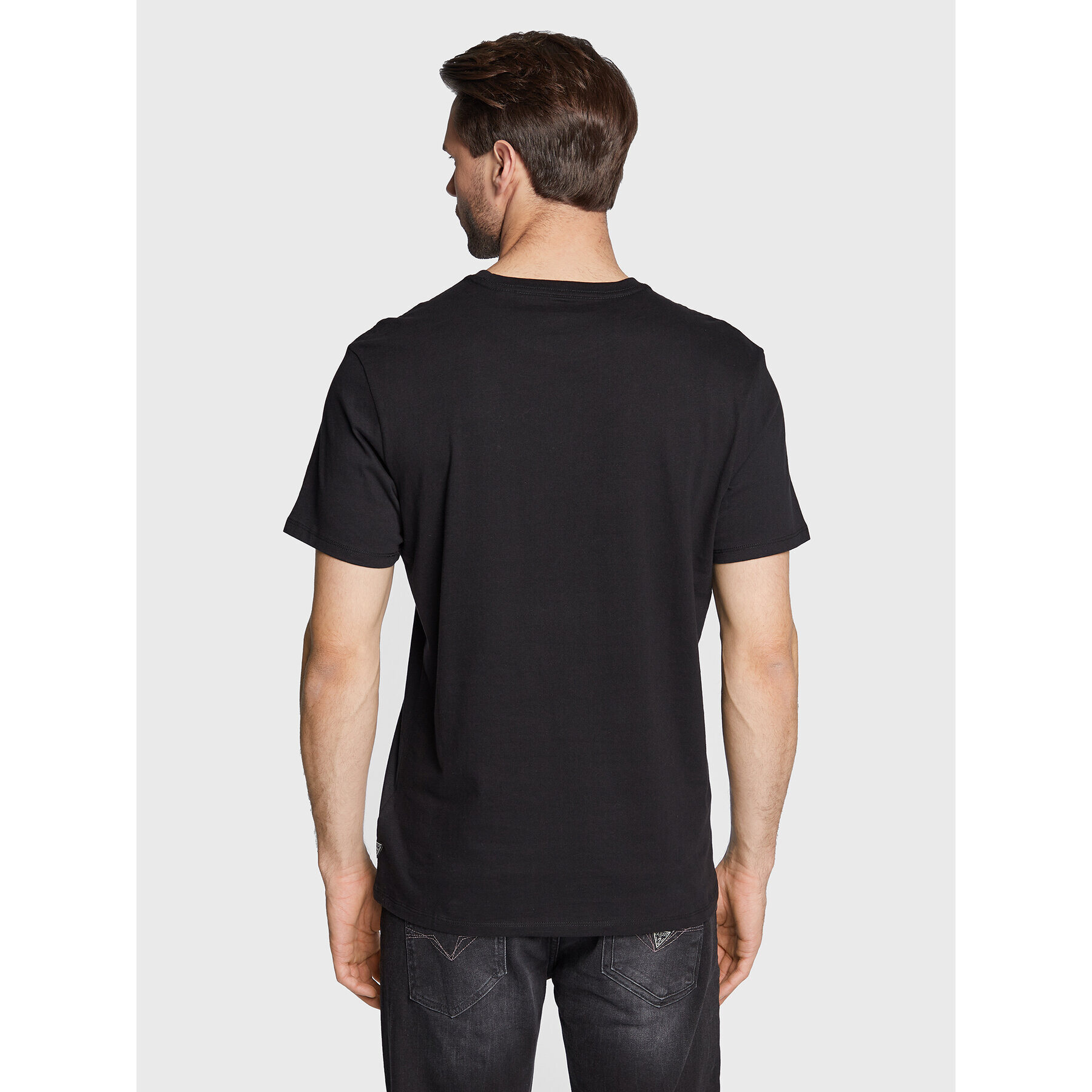 Guess Tricou M3RI68 KBDK0 Negru Slim Fit - Pled.ro