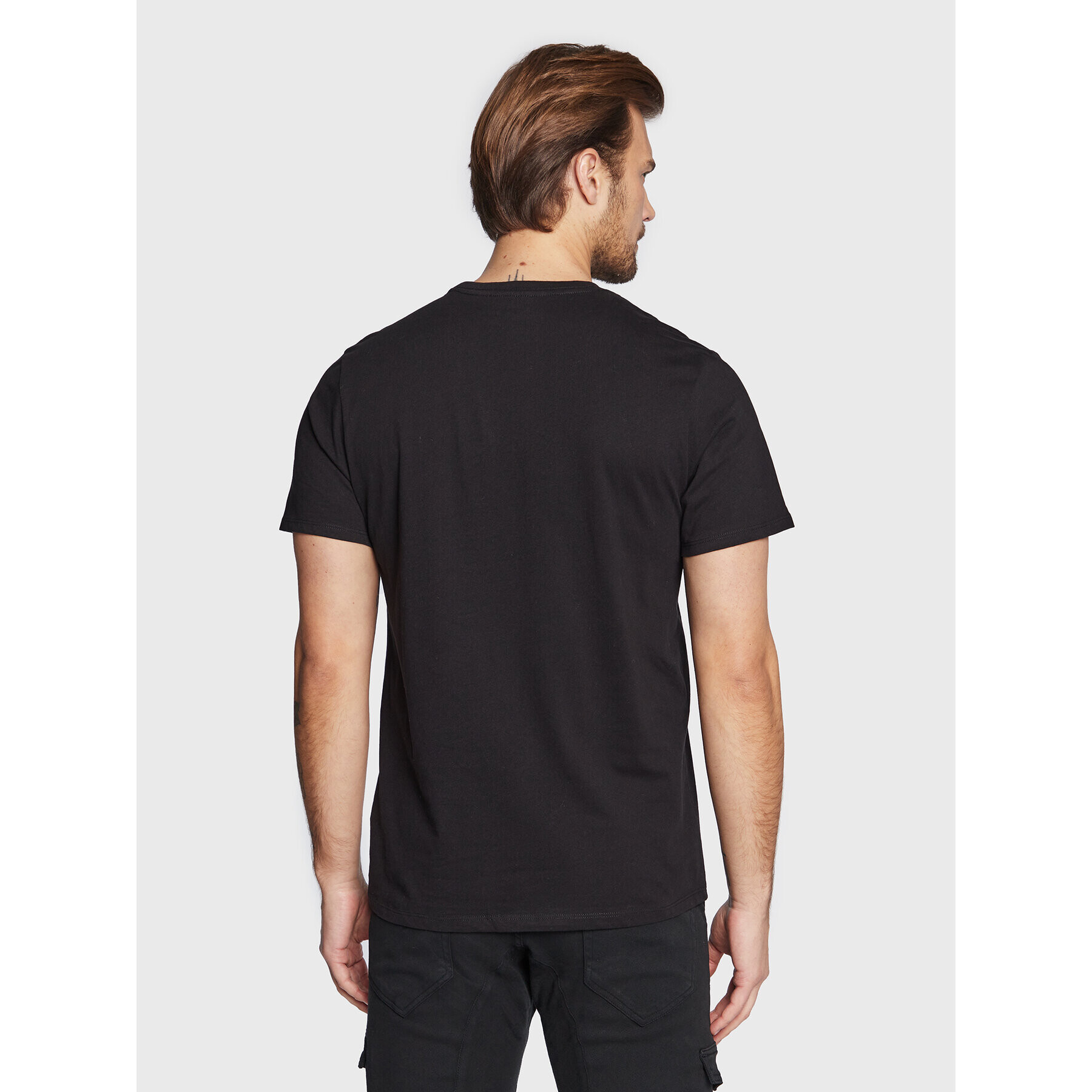 Guess Tricou M3RI69 KBDK0 Negru Slim Fit - Pled.ro