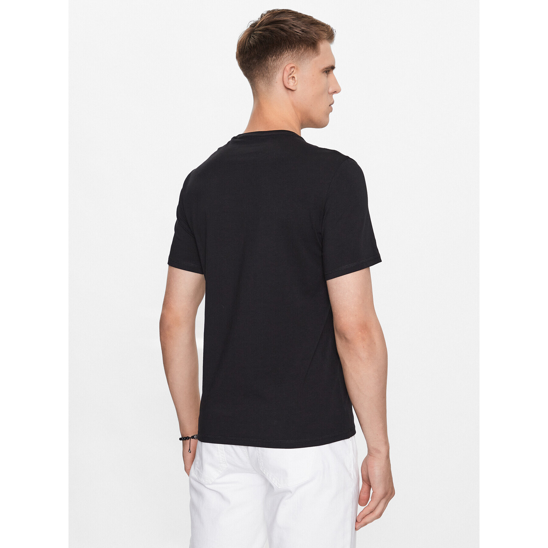 Guess Tricou M3YI23 J1314 Negru Slim Fit - Pled.ro