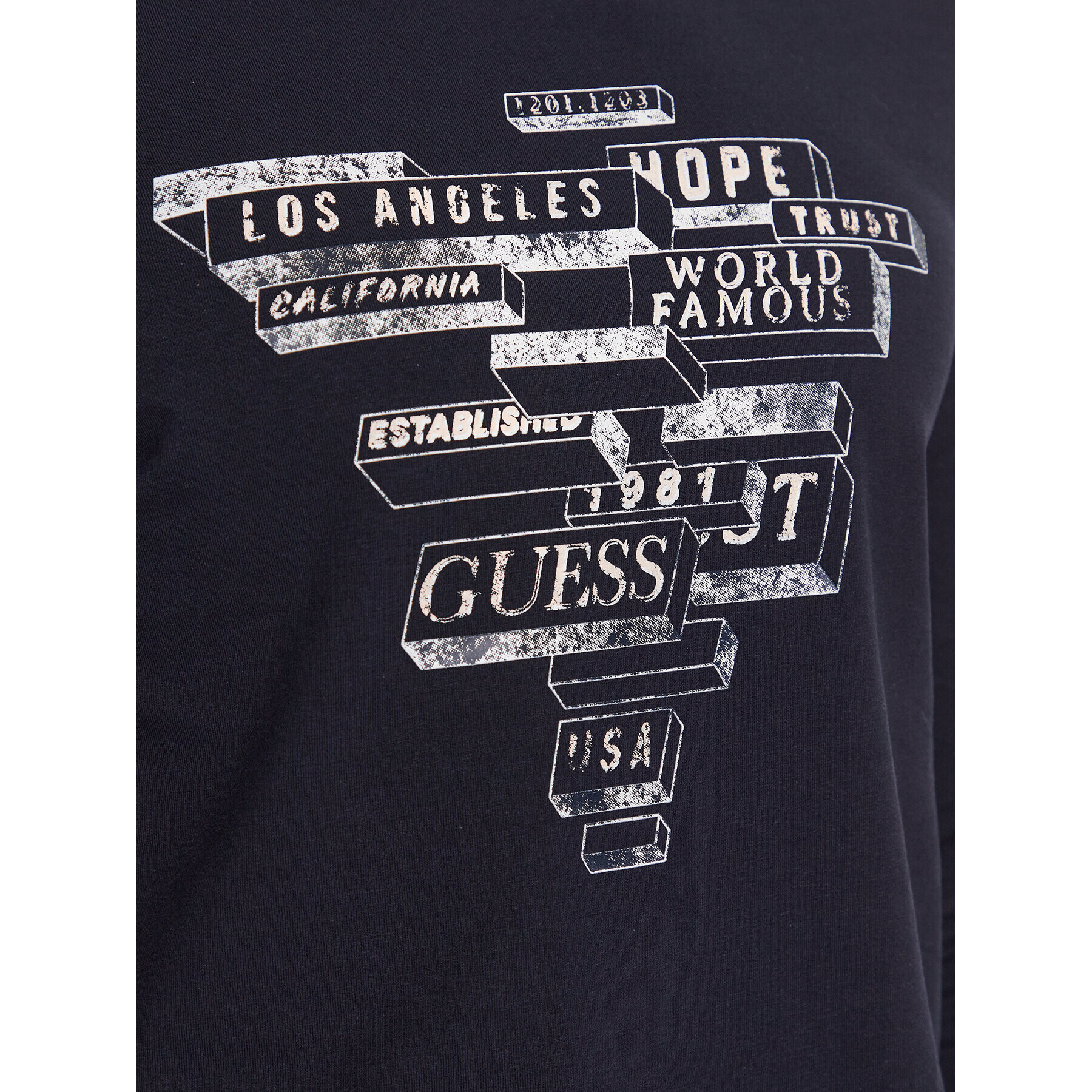 Guess Tricou M3YI25 J1314 Albastru Slim Fit - Pled.ro