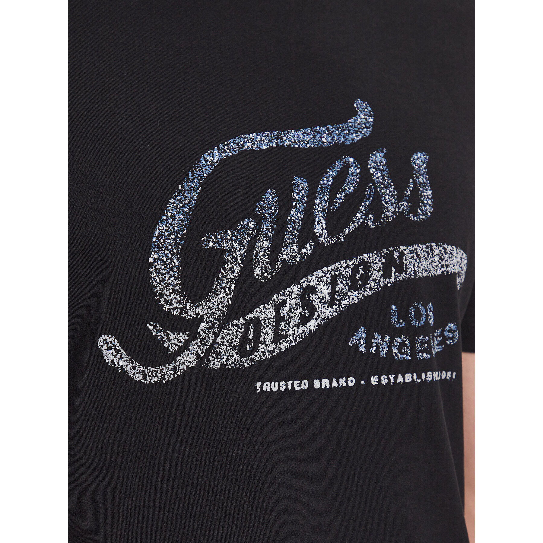 Guess Tricou M3YI27 J1314 Negru Slim Fit - Pled.ro