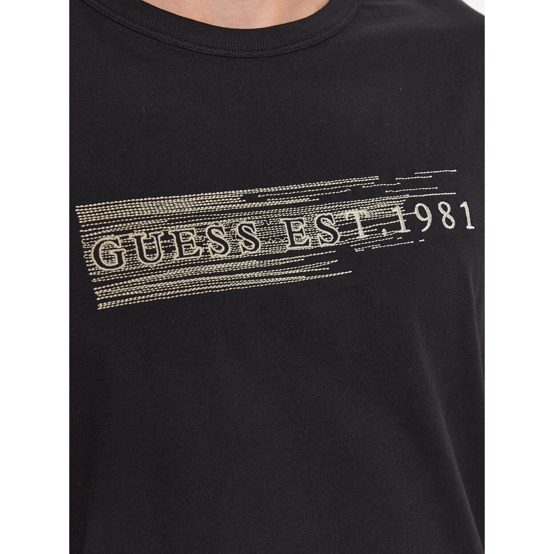 Guess Tricou M3YI89 K8FQ4 Negru Regular Fit - Pled.ro