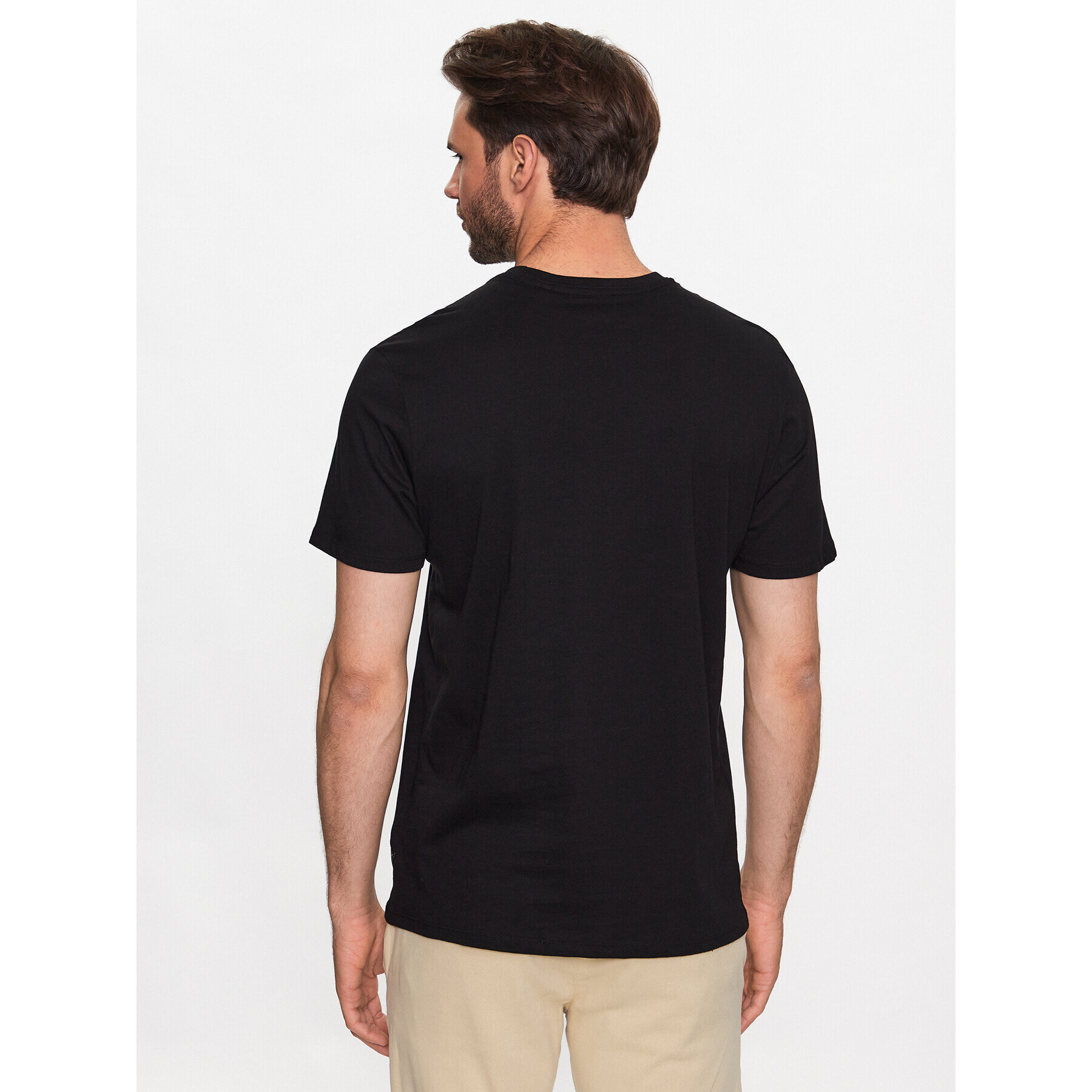 Guess Tricou M3YI91 K9RM1 Negru Slim Fit - Pled.ro