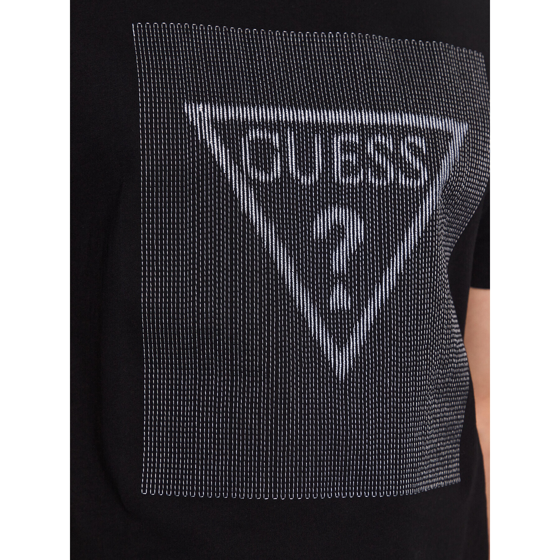 Guess Tricou M3YI91 K9RM1 Negru Slim Fit - Pled.ro