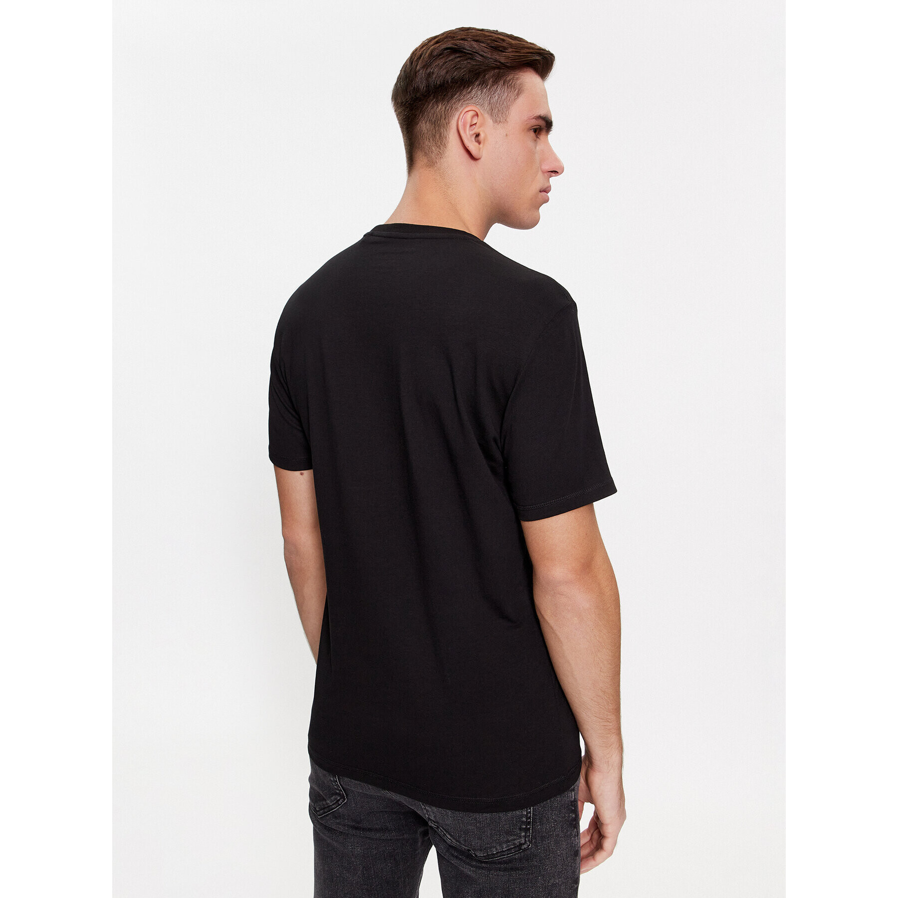 Guess Tricou M4RI33 J1314 Negru Slim Fit - Pled.ro