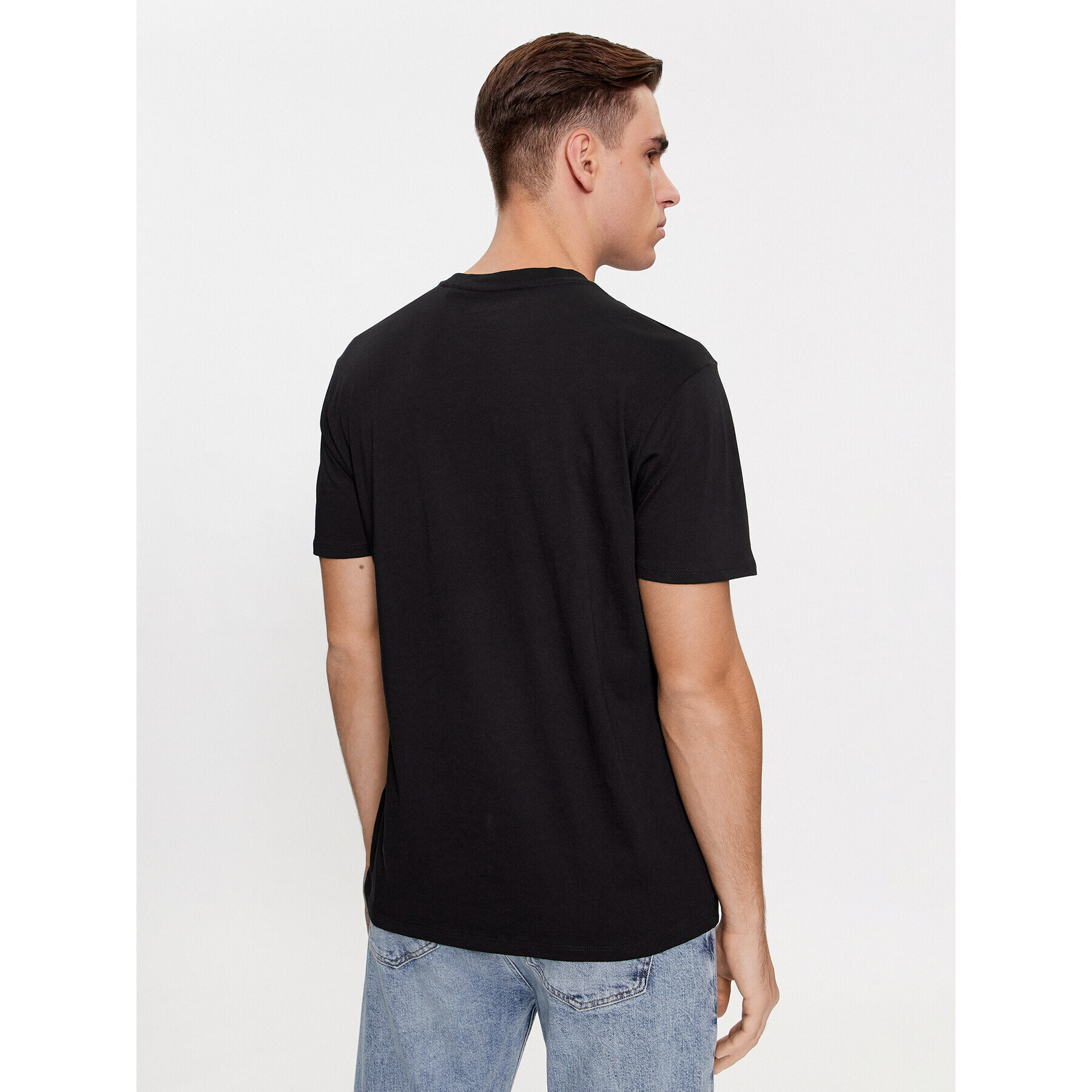 Guess Tricou M4RI54 K9RM1 Negru Regular Fit - Pled.ro