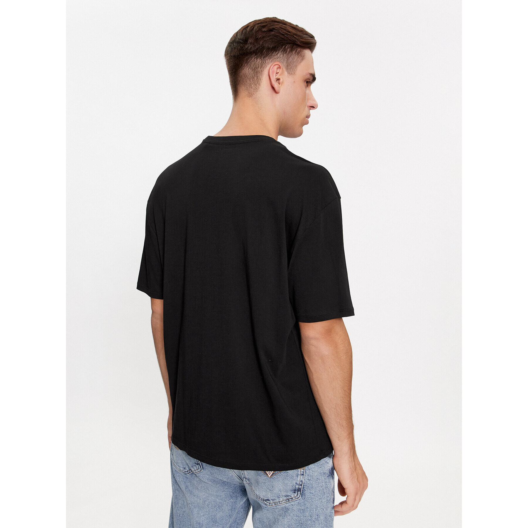 Guess Tricou M4RI81 K9RM1 Negru Slim Fit - Pled.ro