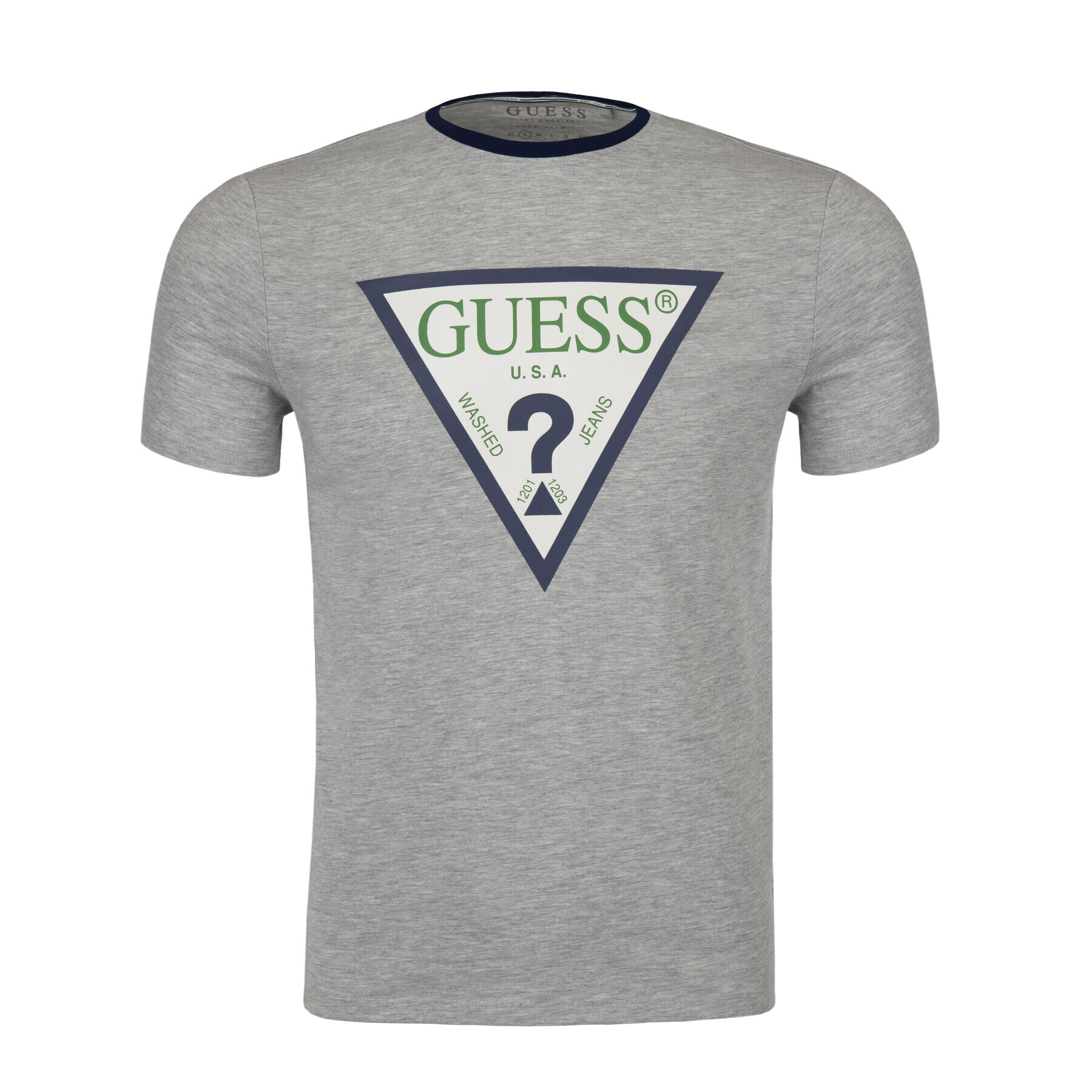 Guess Tricou M92I24 J1300 Gri Super Slim Fit - Pled.ro