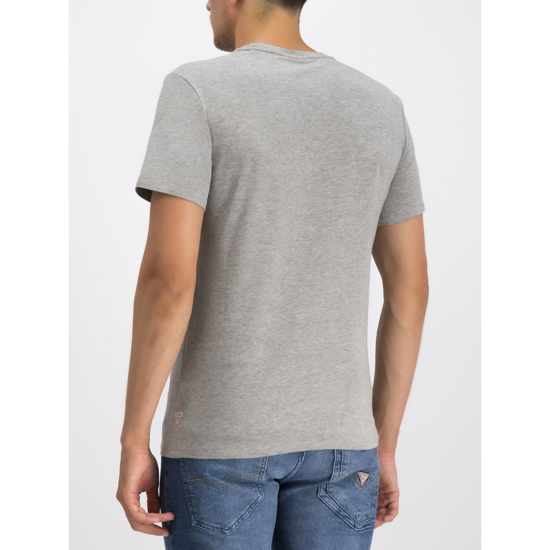 Guess Tricou M93I21 J1300 Gri Slim Fit - Pled.ro