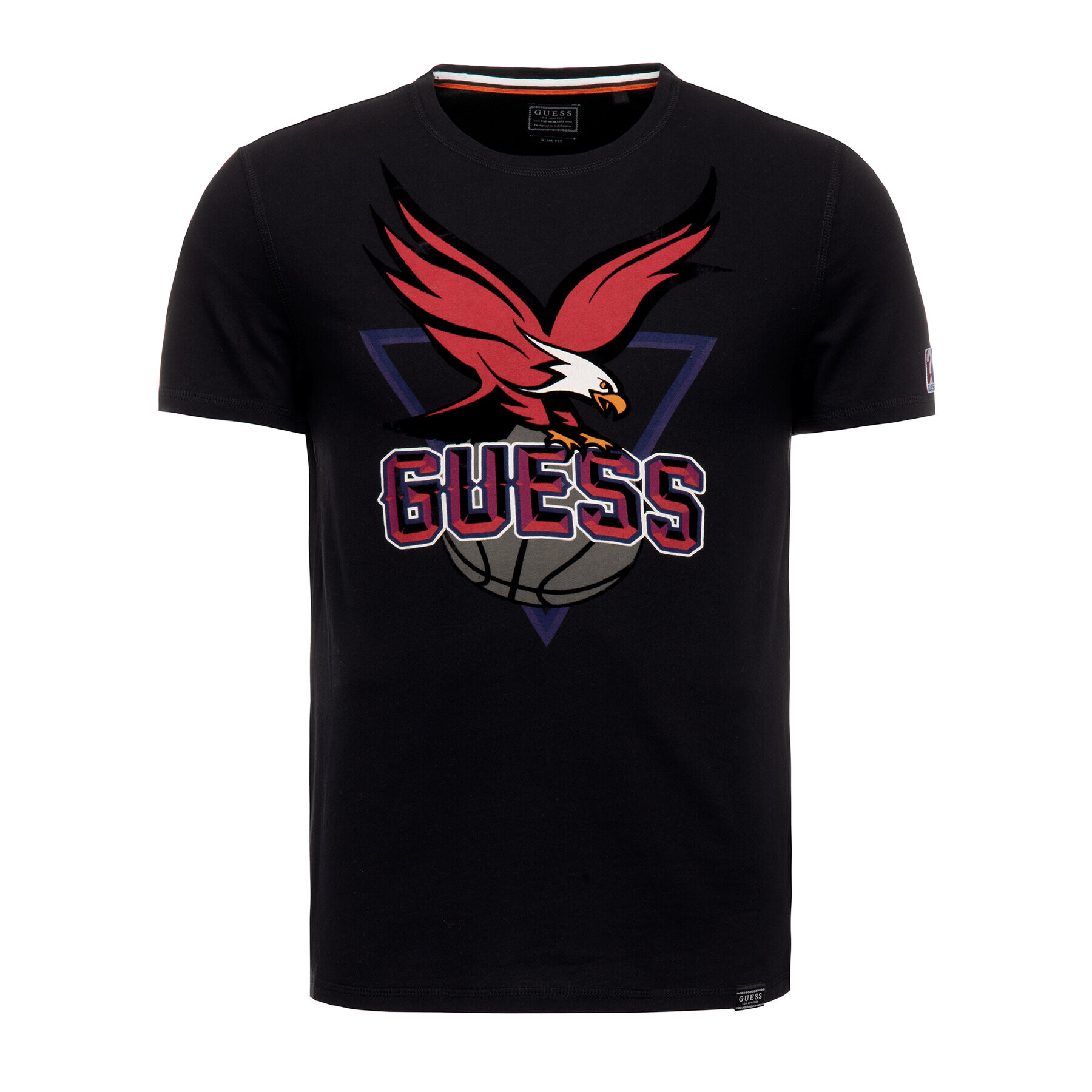 Guess Tricou M93I43 I3Z00 Negru Slim Fit - Pled.ro