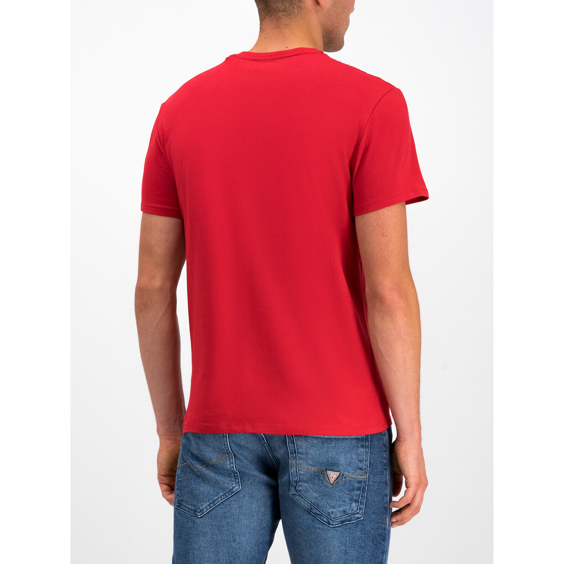 Guess Tricou M93I52 J1300 Roșu Slim Fit - Pled.ro