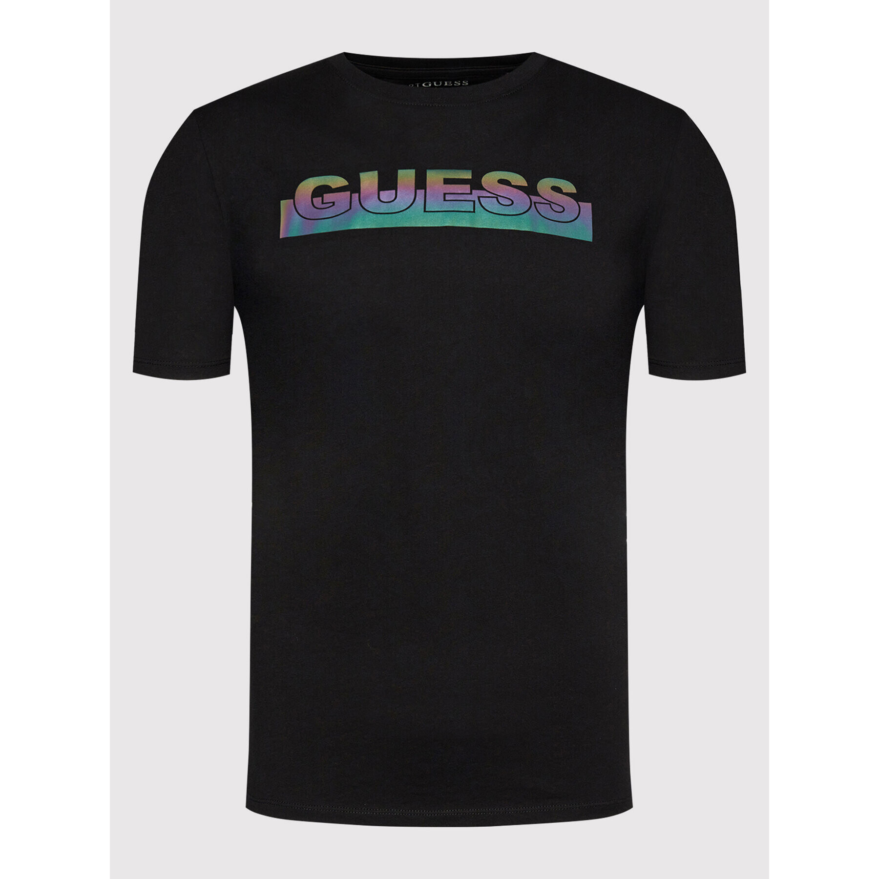 Guess Tricou MBBI40 KAVR0 Negru Regular Fit - Pled.ro