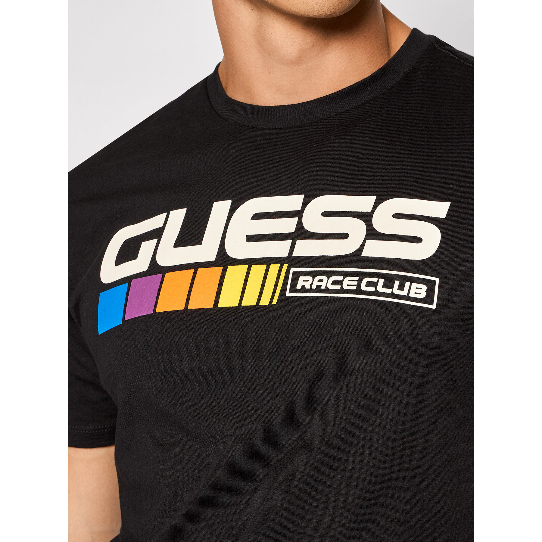 Guess Tricou MBBI41 KARC1 Negru Regular Fit - Pled.ro