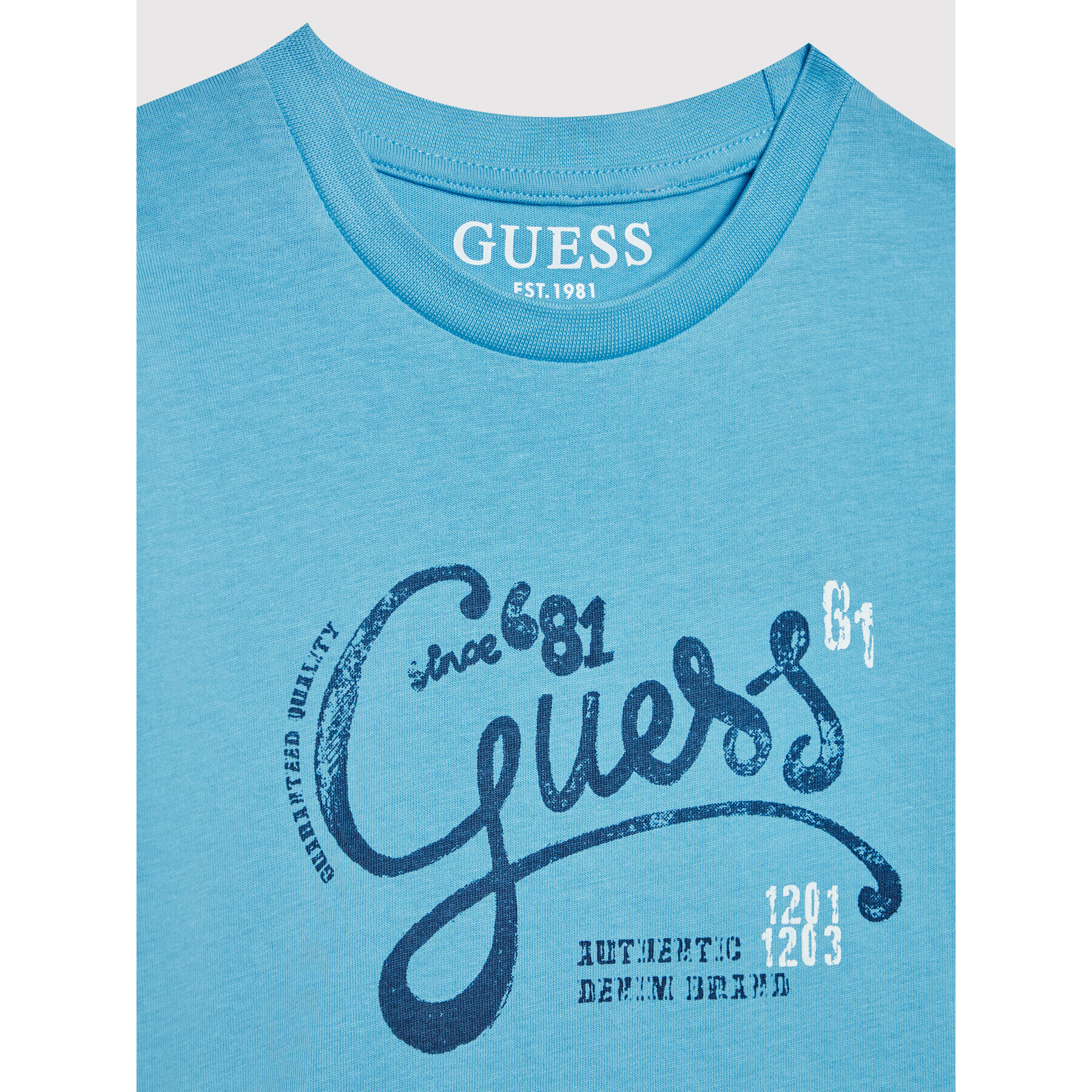 Guess Tricou N2GI00 K8HM3 Albastru Regular Fit - Pled.ro