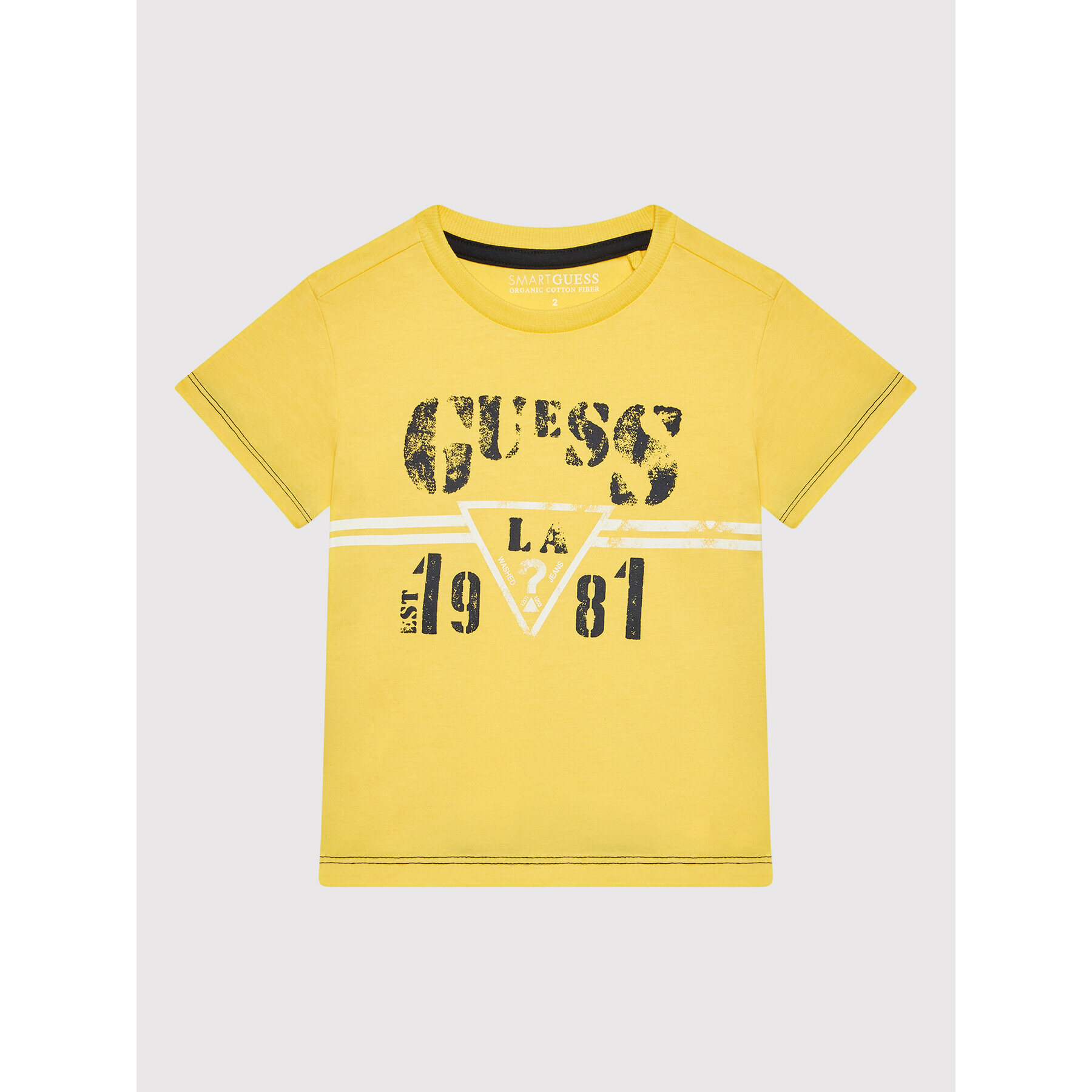 Guess Tricou N2RI15 K8HM0 Galben Regular Fit - Pled.ro