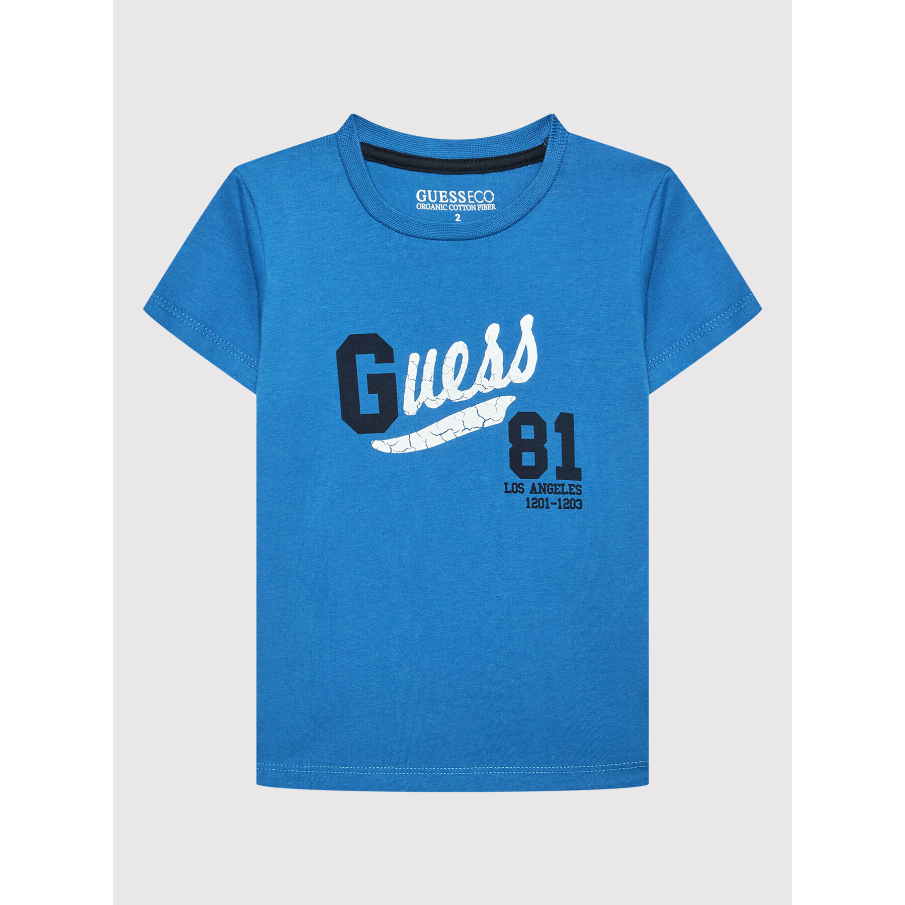 Guess Tricou N2YI11 K8HM0 Albastru Regular Fit - Pled.ro