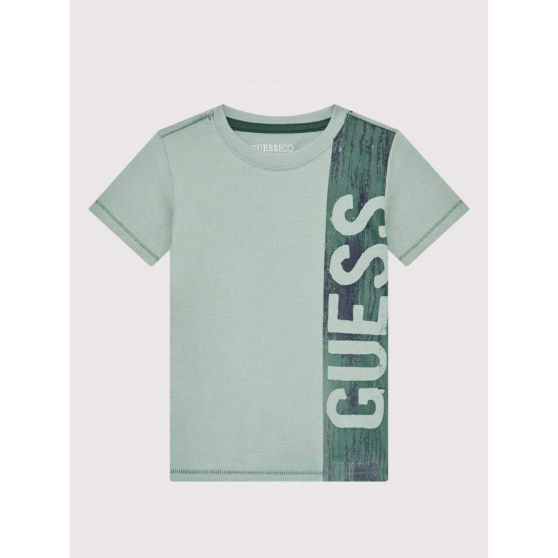 Guess Tricou N2YI19 K8HM0 Verde Regular Fit - Pled.ro