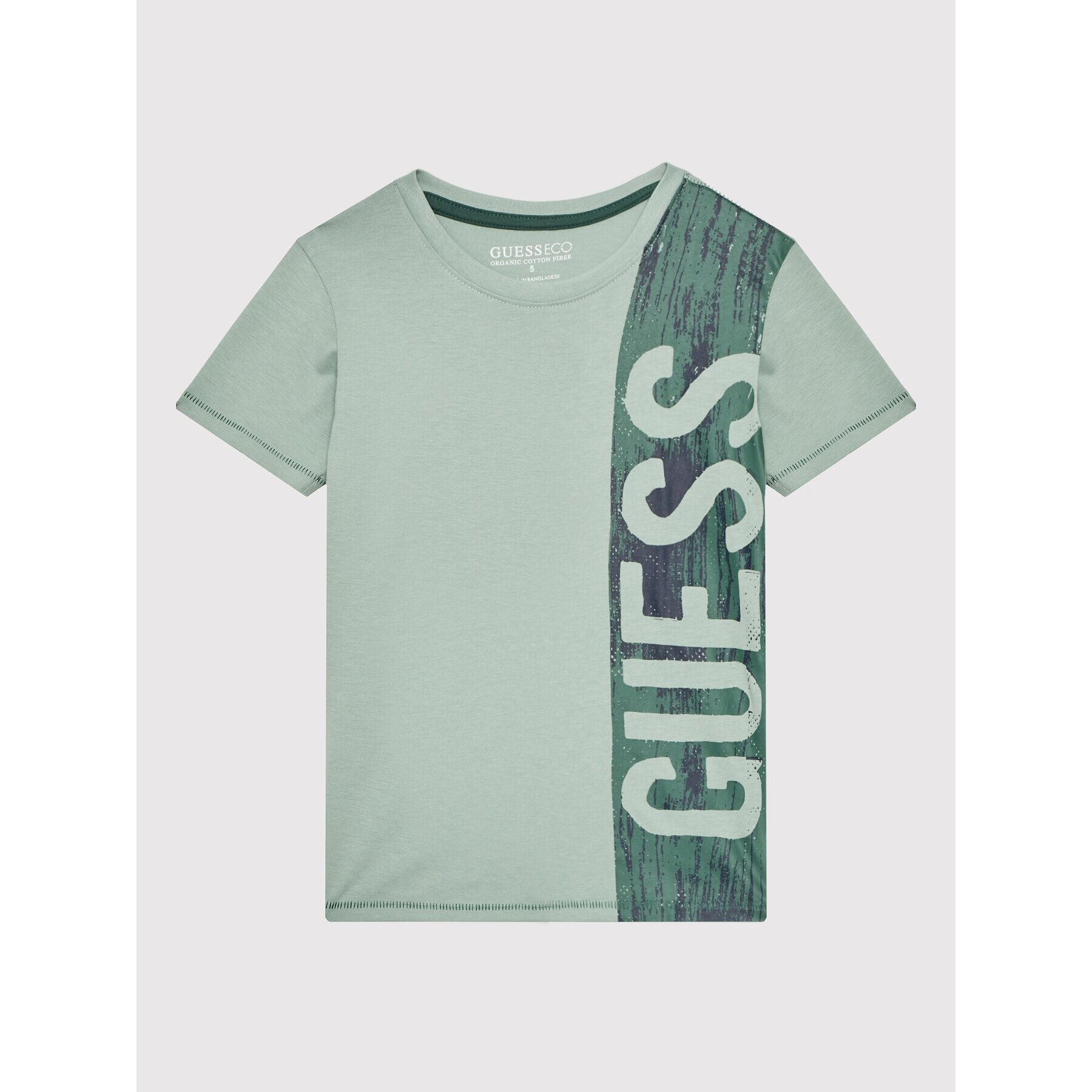 Guess Tricou N2YI19 K8HM0 Verde Regular Fit - Pled.ro