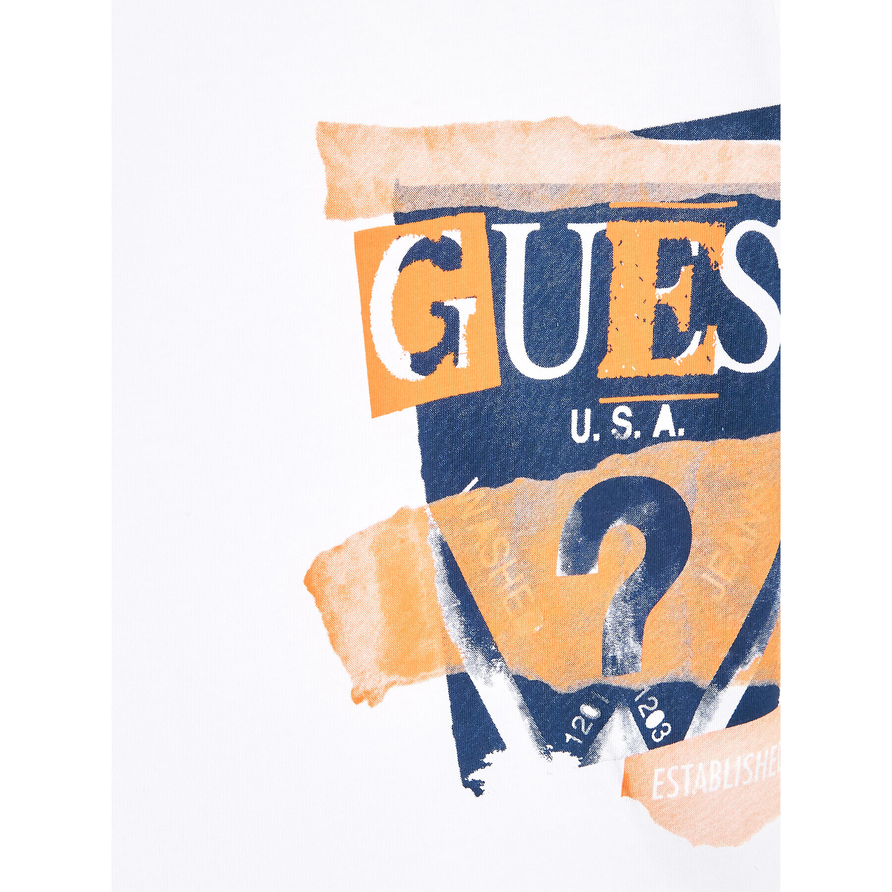 Guess Tricou N3GI01 K8HM0 Alb Regular Fit - Pled.ro