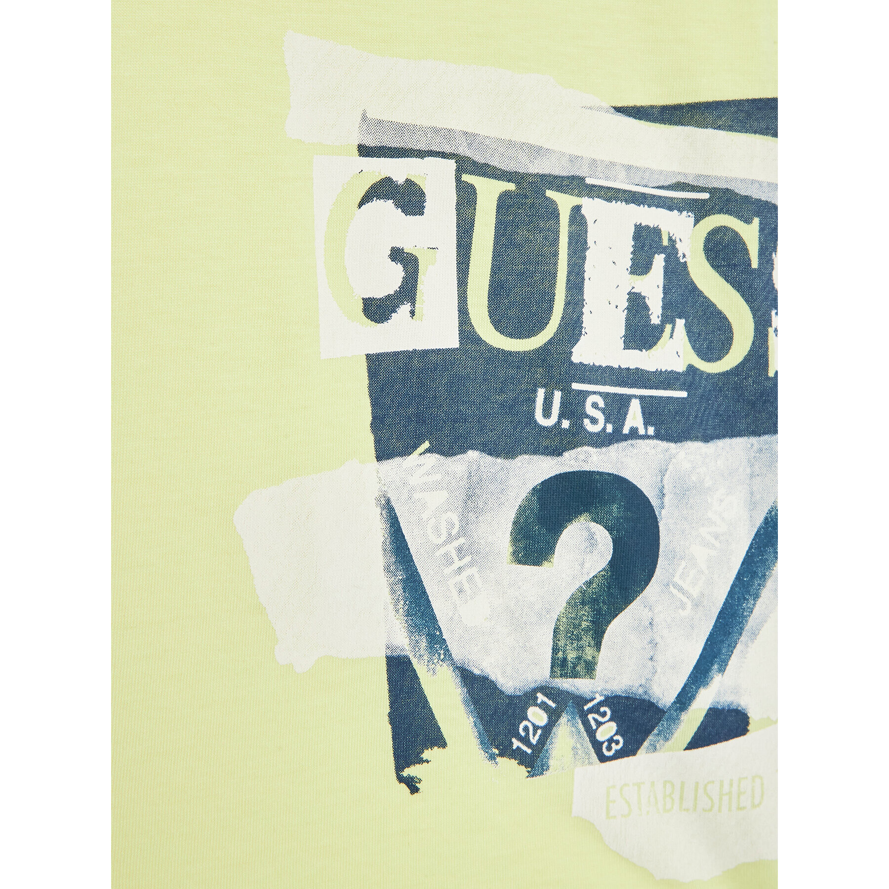 Guess Tricou N3GI01 K8HM0 Galben Regular Fit - Pled.ro