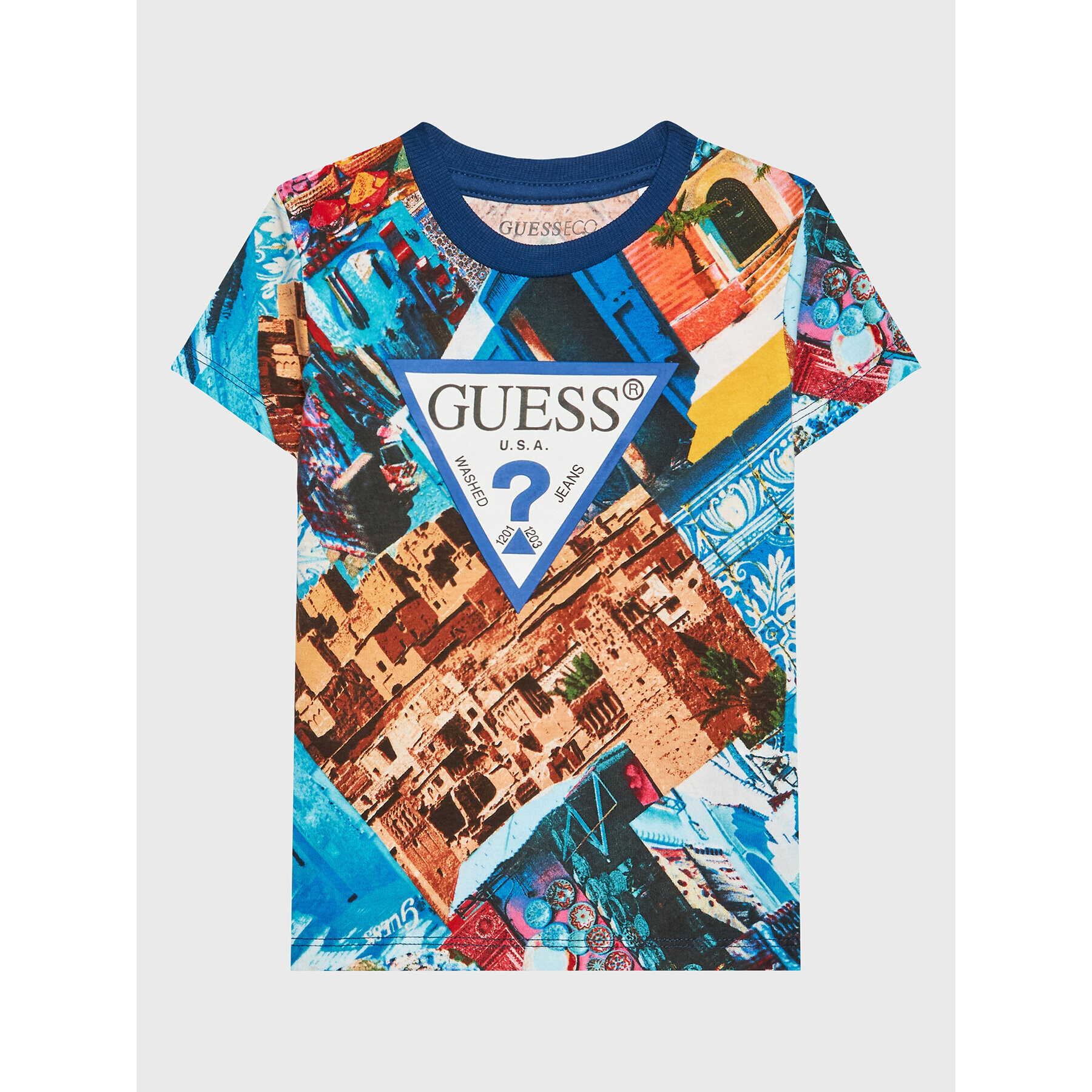 Guess Tricou N3GI05 K8HM3 Colorat Regular Fit - Pled.ro