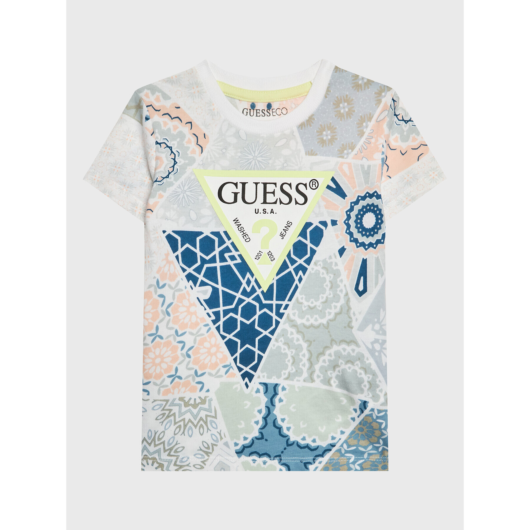 Guess Tricou N3GI05 K8HM3 Colorat Regular Fit - Pled.ro