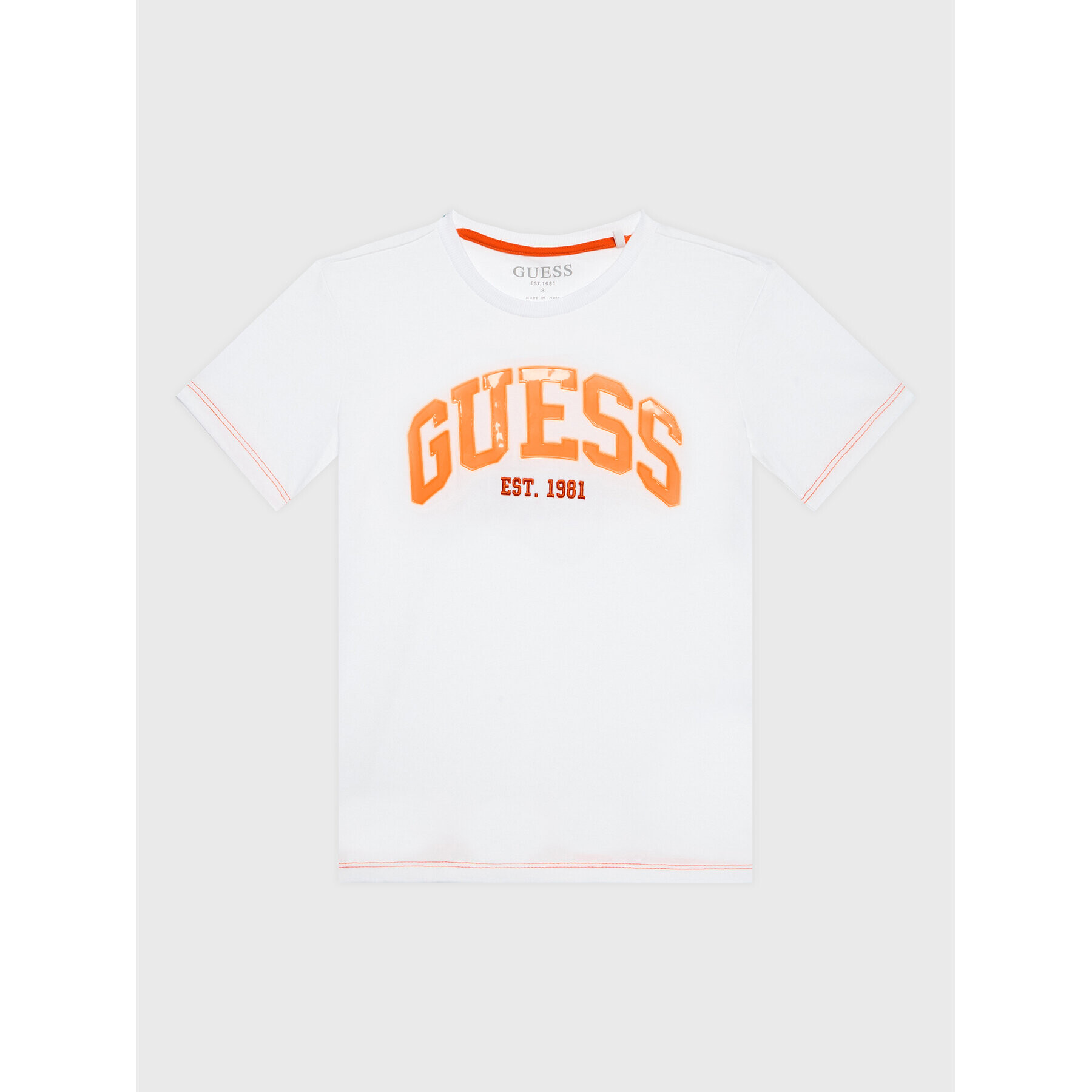 Guess Tricou N3RI07 K8HM3 Alb Regular Fit - Pled.ro