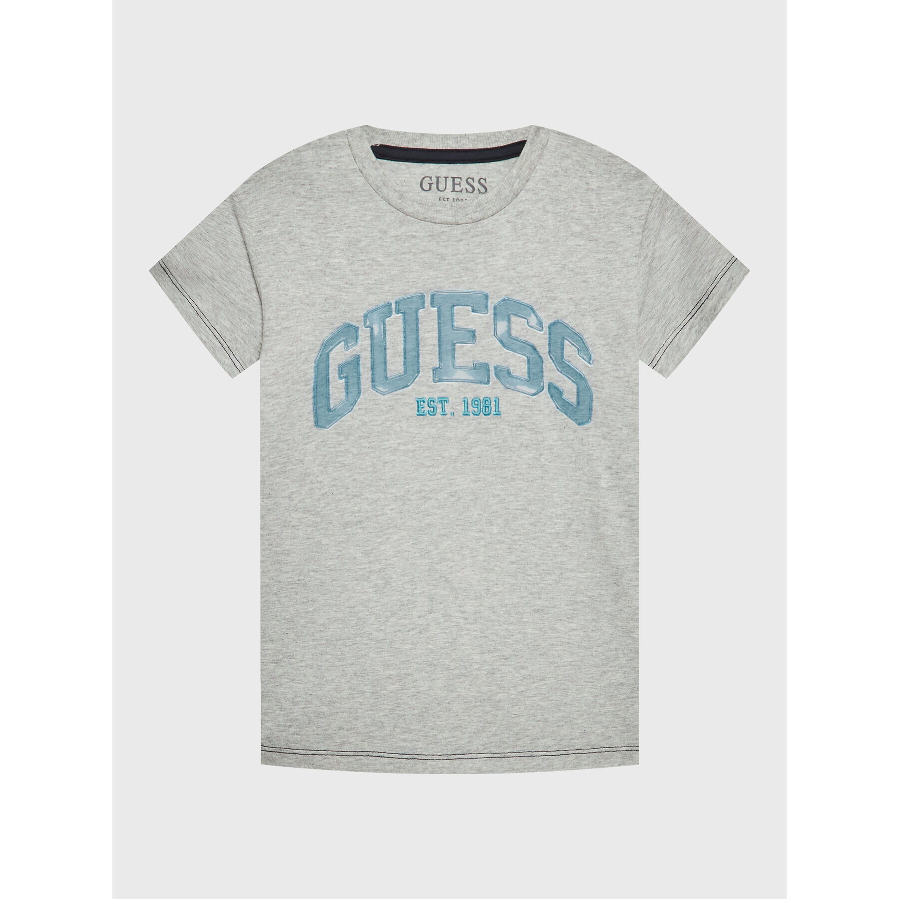 Guess Tricou N3RI07 K8HM3 Gri Regular Fit - Pled.ro