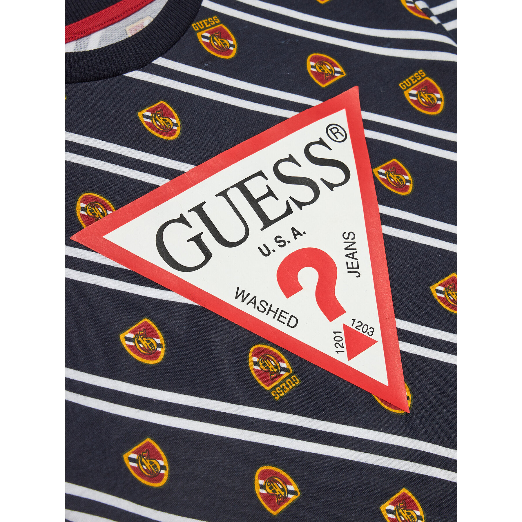 Guess Tricou N4RI03 K8HM3 Bleumarin Regular Fit - Pled.ro