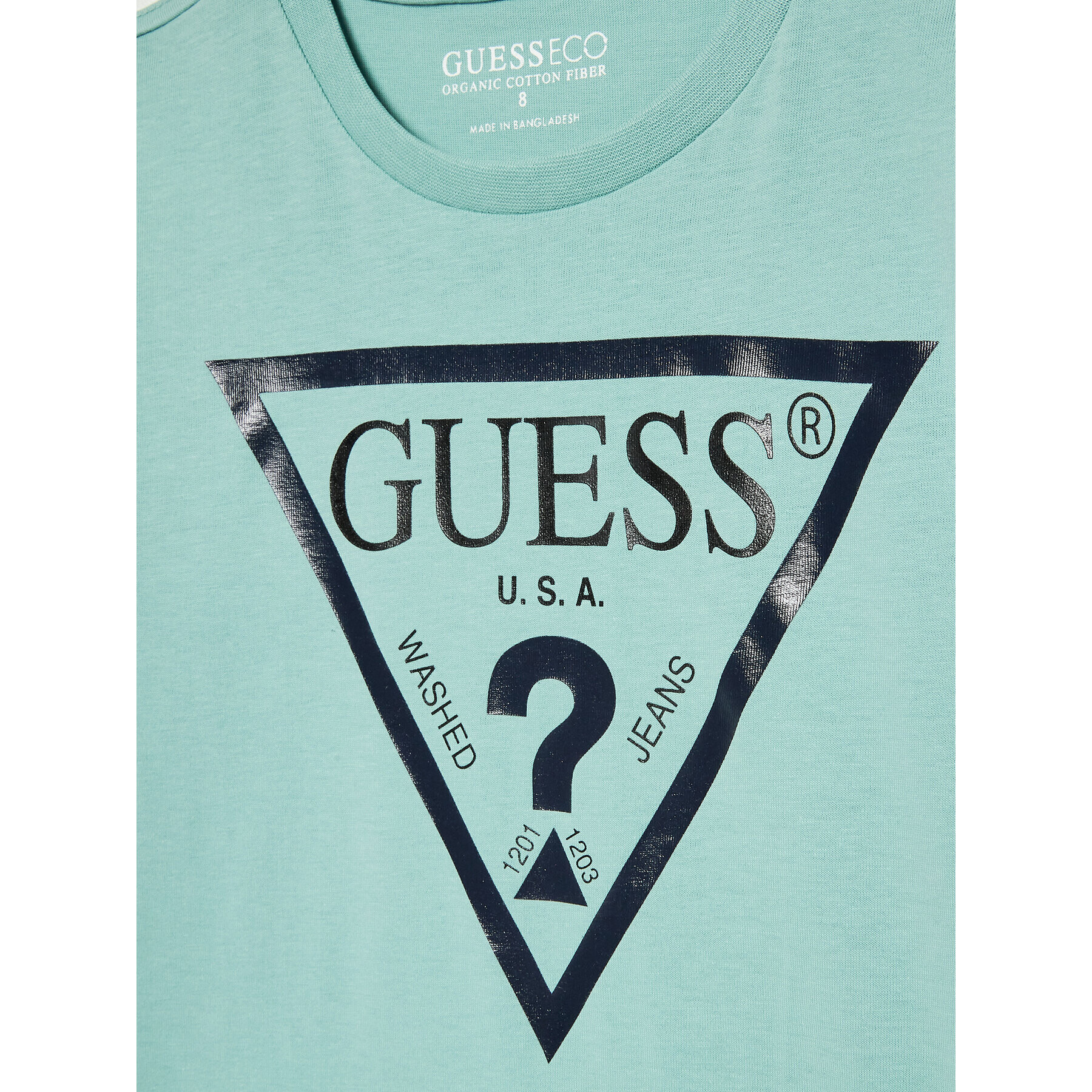 Guess Tricou N73I55 K8HM0 Albastru Regular Fit - Pled.ro