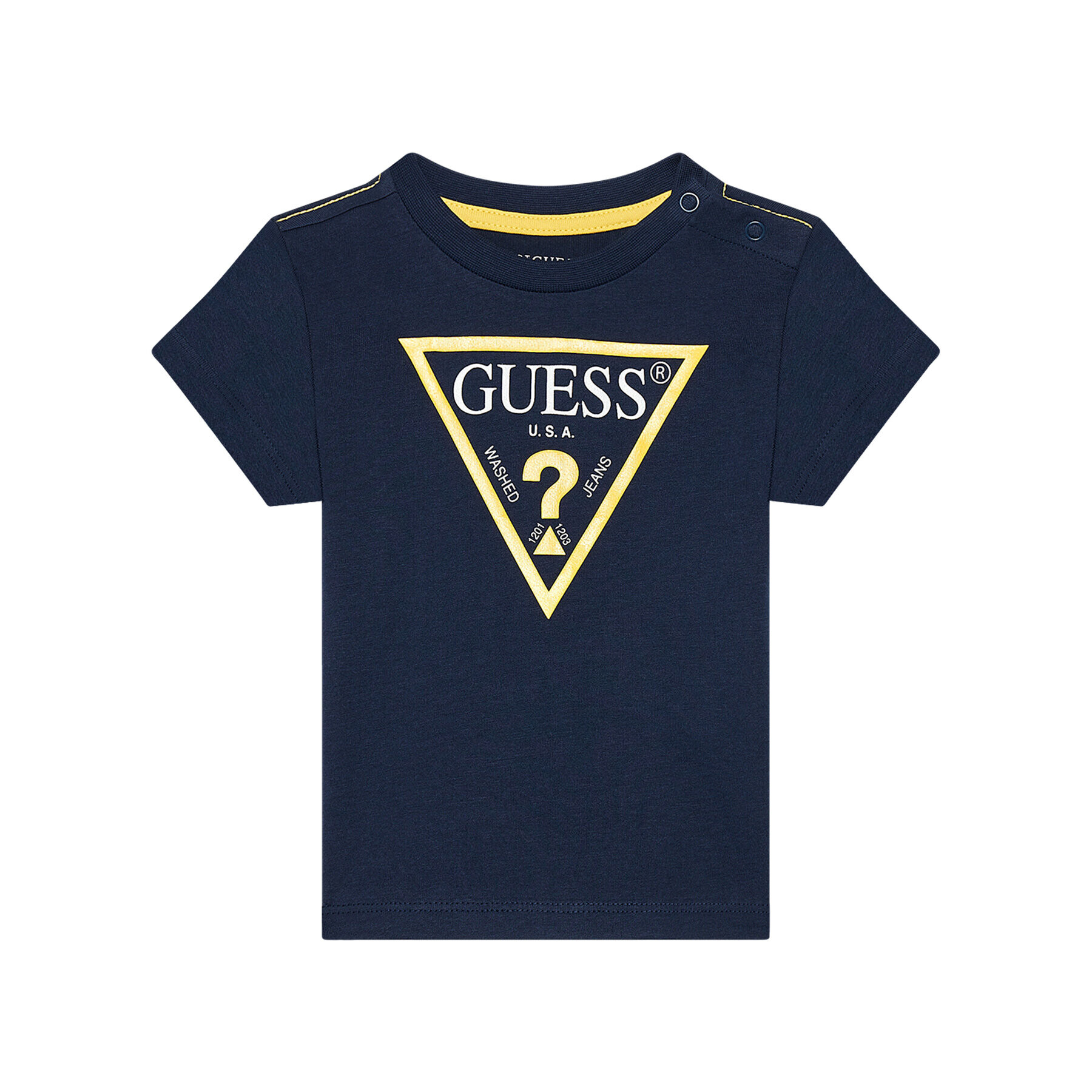 Guess Tricou N73I55 K8HM0 Bleumarin Regular Fit - Pled.ro