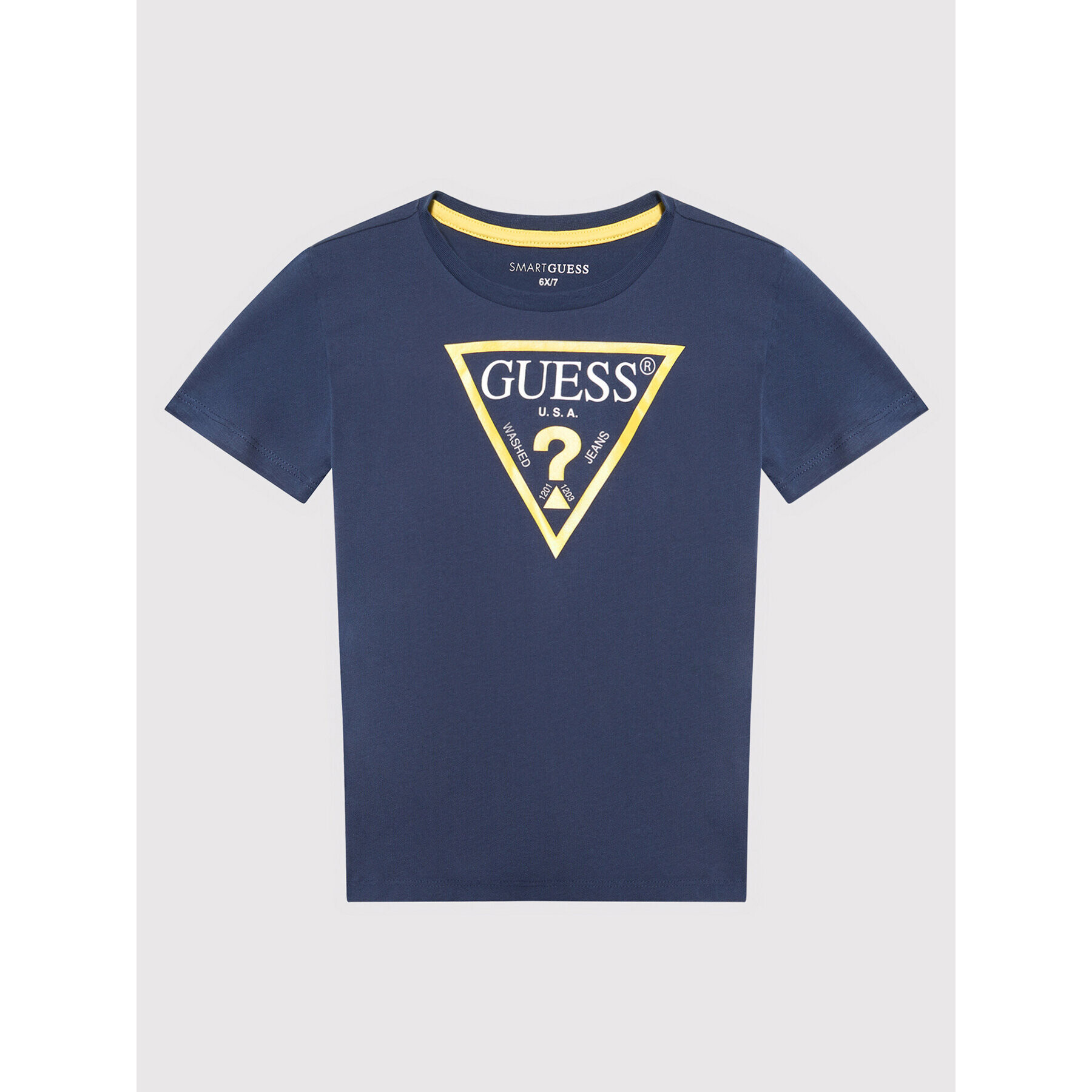 Guess Tricou N73I55 K8HM0 Bleumarin Regular Fit - Pled.ro