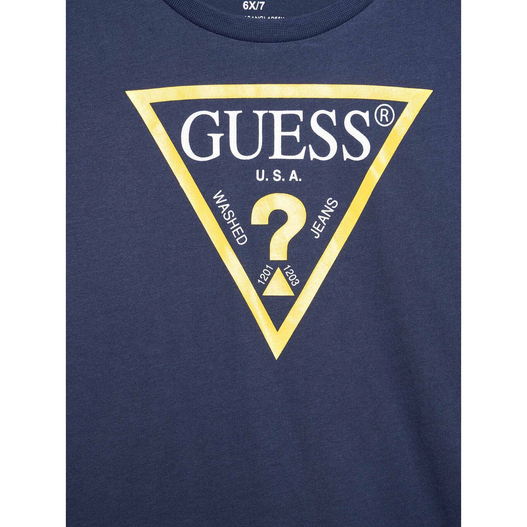 Guess Tricou N73I55 K8HM0 Bleumarin Regular Fit - Pled.ro