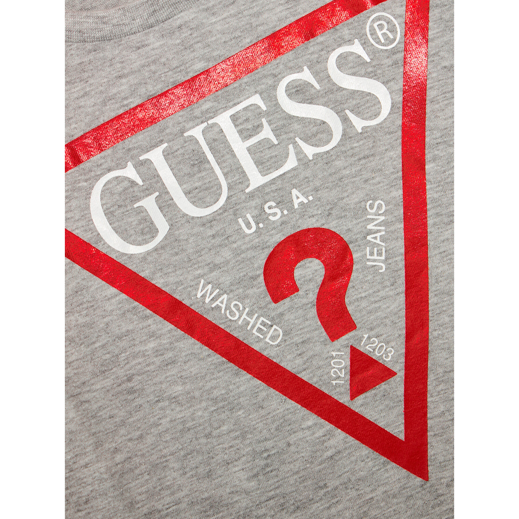 Guess Tricou N73I55 K8HM0 Gri Regular Fit - Pled.ro